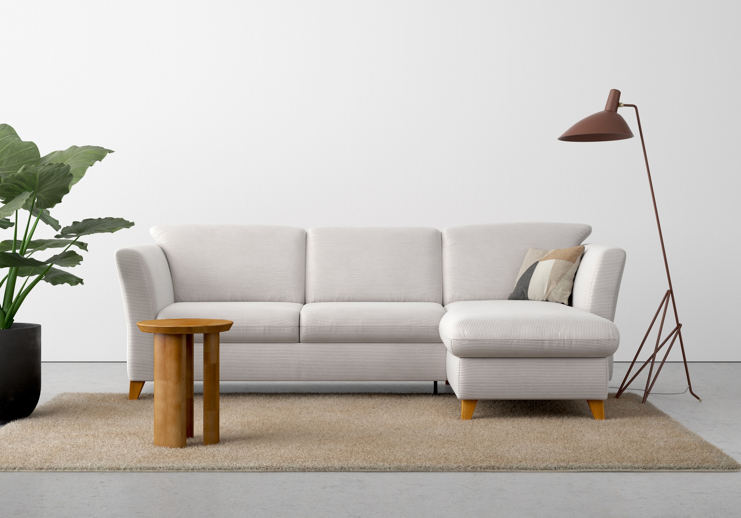 Home affaire Ecksofa »Trelleborg L-Form«, wahlweise mit Bettfunktion und Bettkasten, inkl. Federkern-Polsterung