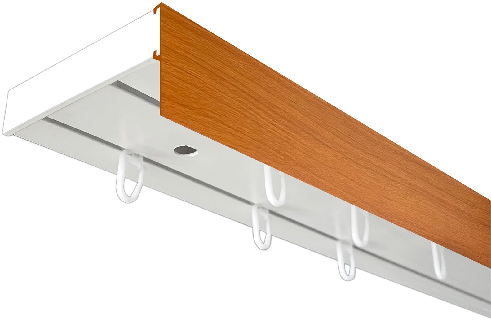 SN DECO GROUP "Vorhangschiene SH (1) mit Blende 5 cm" 2 läufig-läufig Fixmaß