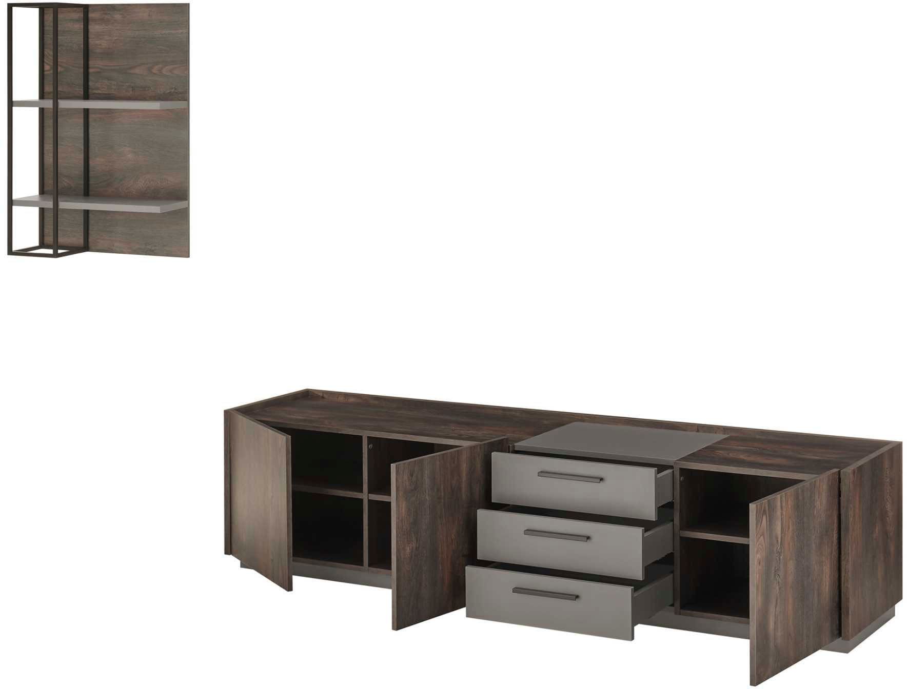 INOSIGN Wohnwand »LARGO«, (Set, 2 St.), mit Soft-Close-Funktion