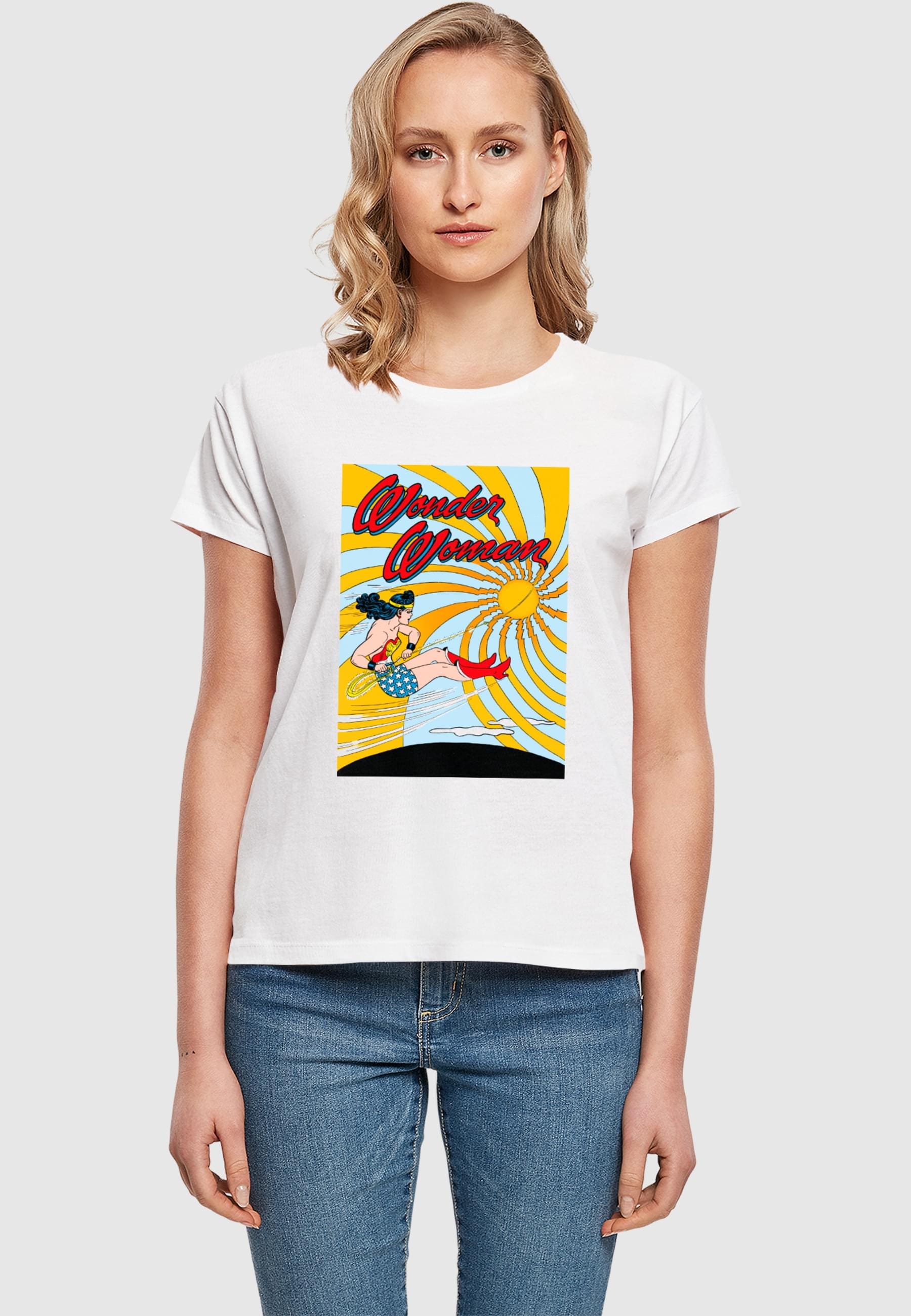 Merchcode T-Shirt »Merchcode Ladies - Wonder Woman Flying - T-Shirt«, (1 tlg.)