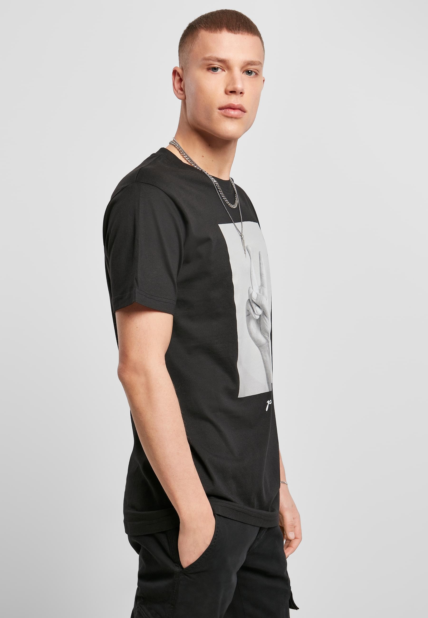 MisterTee T-Shirt »MisterTee Herren Peace Sign Tee«, (1 tlg.)