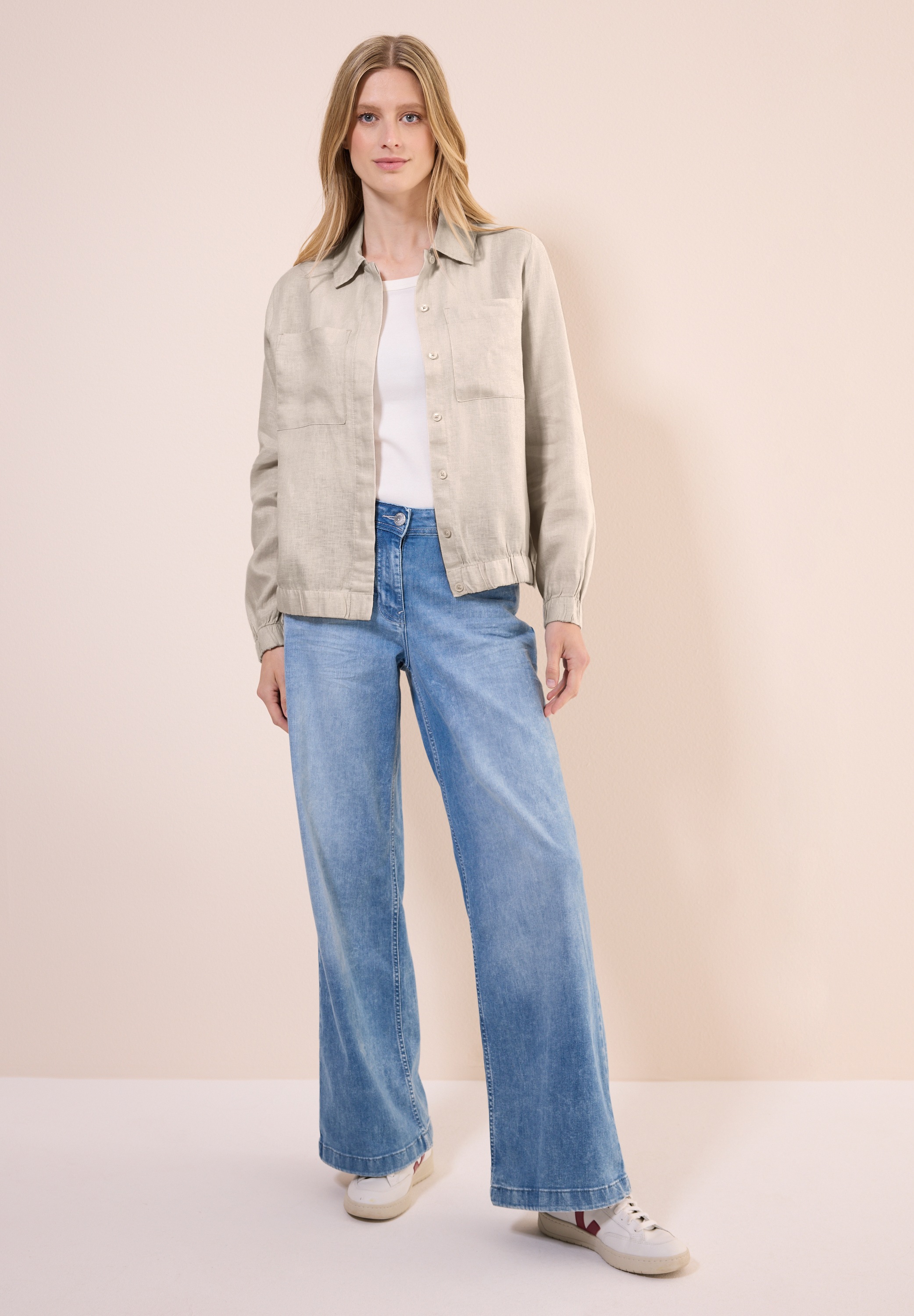 Thumbnail - Cecil Langarmbluse mit Elastiksaum