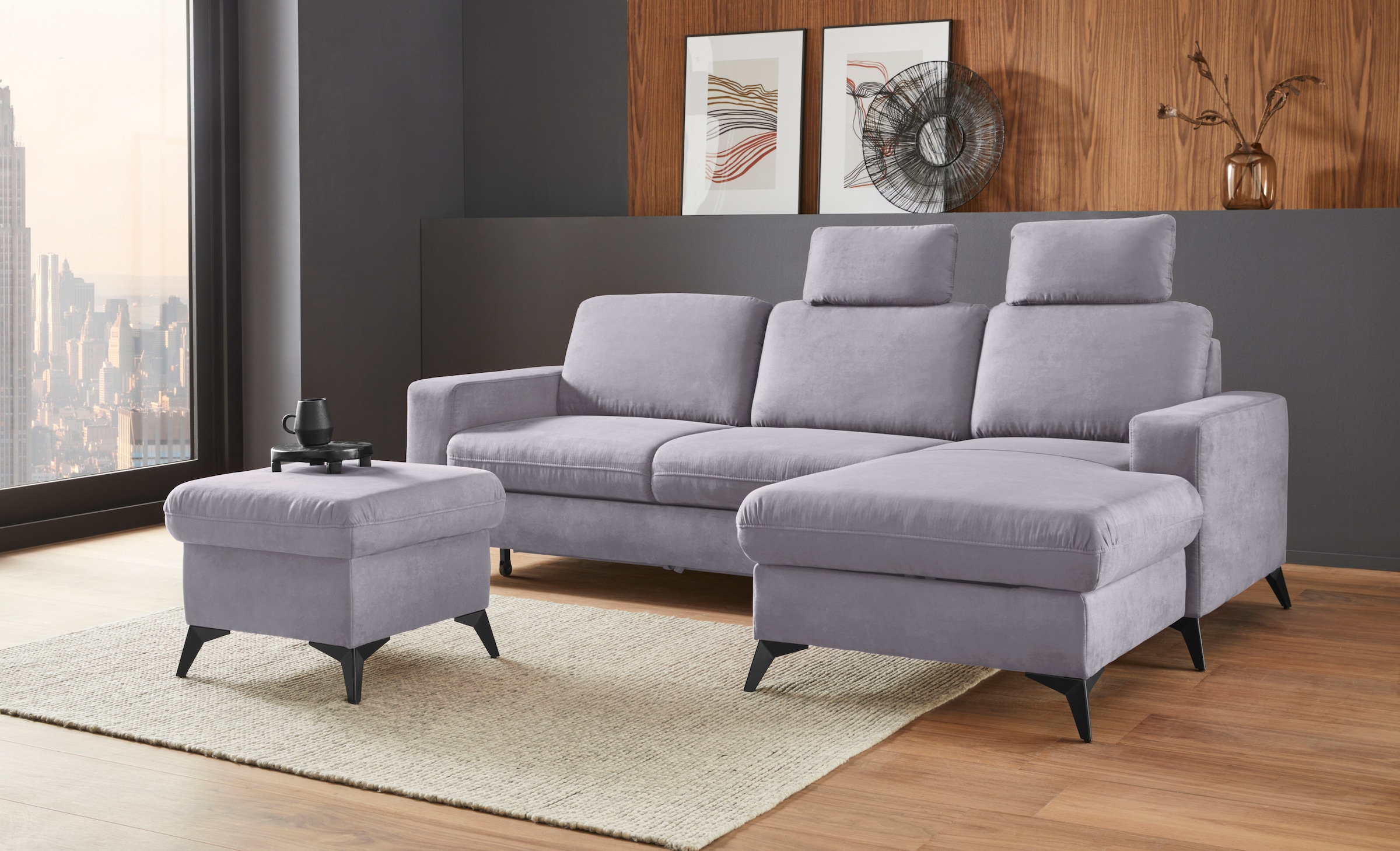 Places of Style Ecksofa Lolland L-Form, Wahlweise mit Bettfunktion und Bett günstig online kaufen