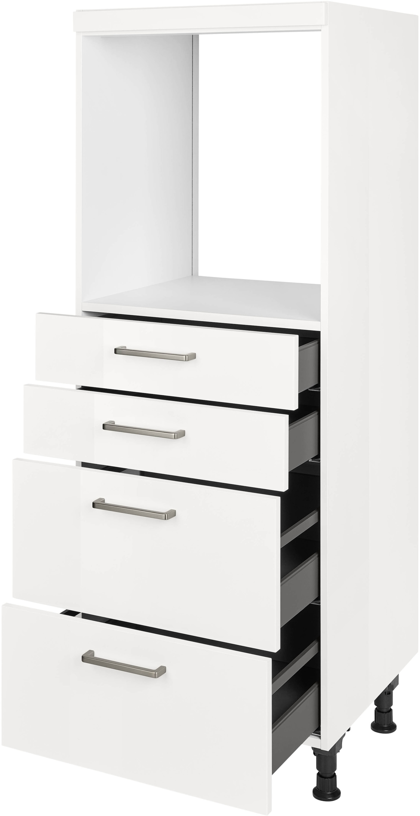 nobilia® Herdumbauschrank »"Flash", mit Schubkästen und Auszügen,«, vormontiert, Breite/Höhe: 60/167,8 cm