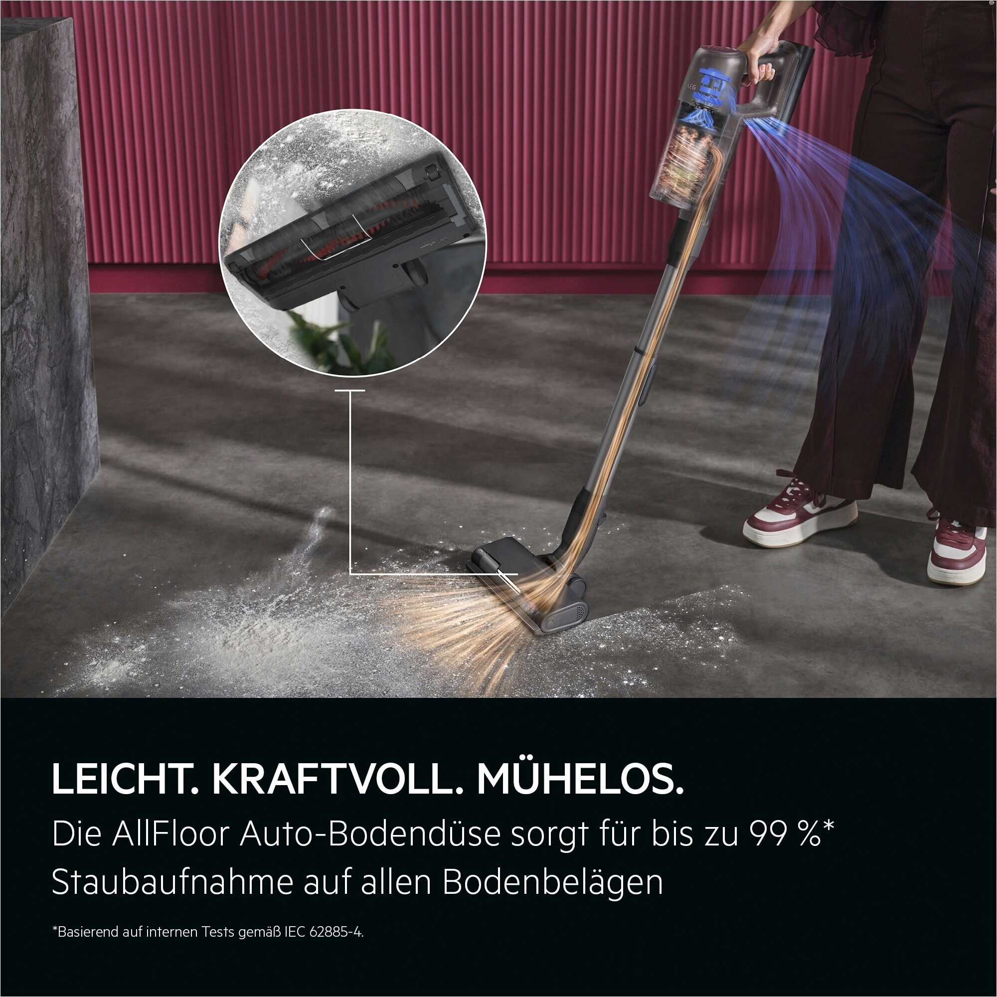 AEG Akku-Hand-und Stielstaubsauger »AP72UB21ES« Leistungsstark-HEPA-Filter; hygienischer All-in-One Station