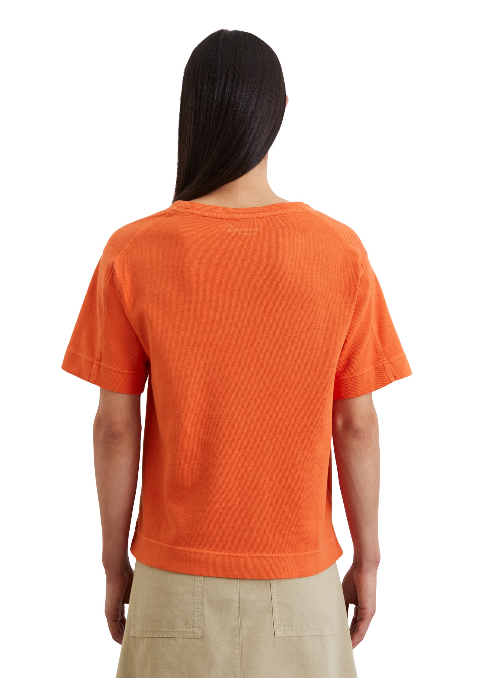 Marc O'Polo T-Shirt »mit aufgesetzter Satin-Tasche«