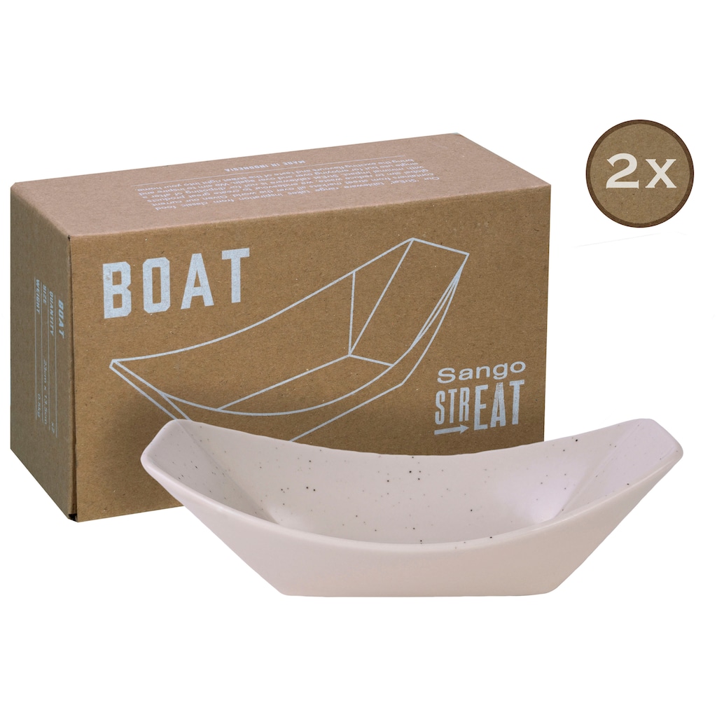 CreaTable Servierschale »Boat«, 2 tlg., aus Steinzeug