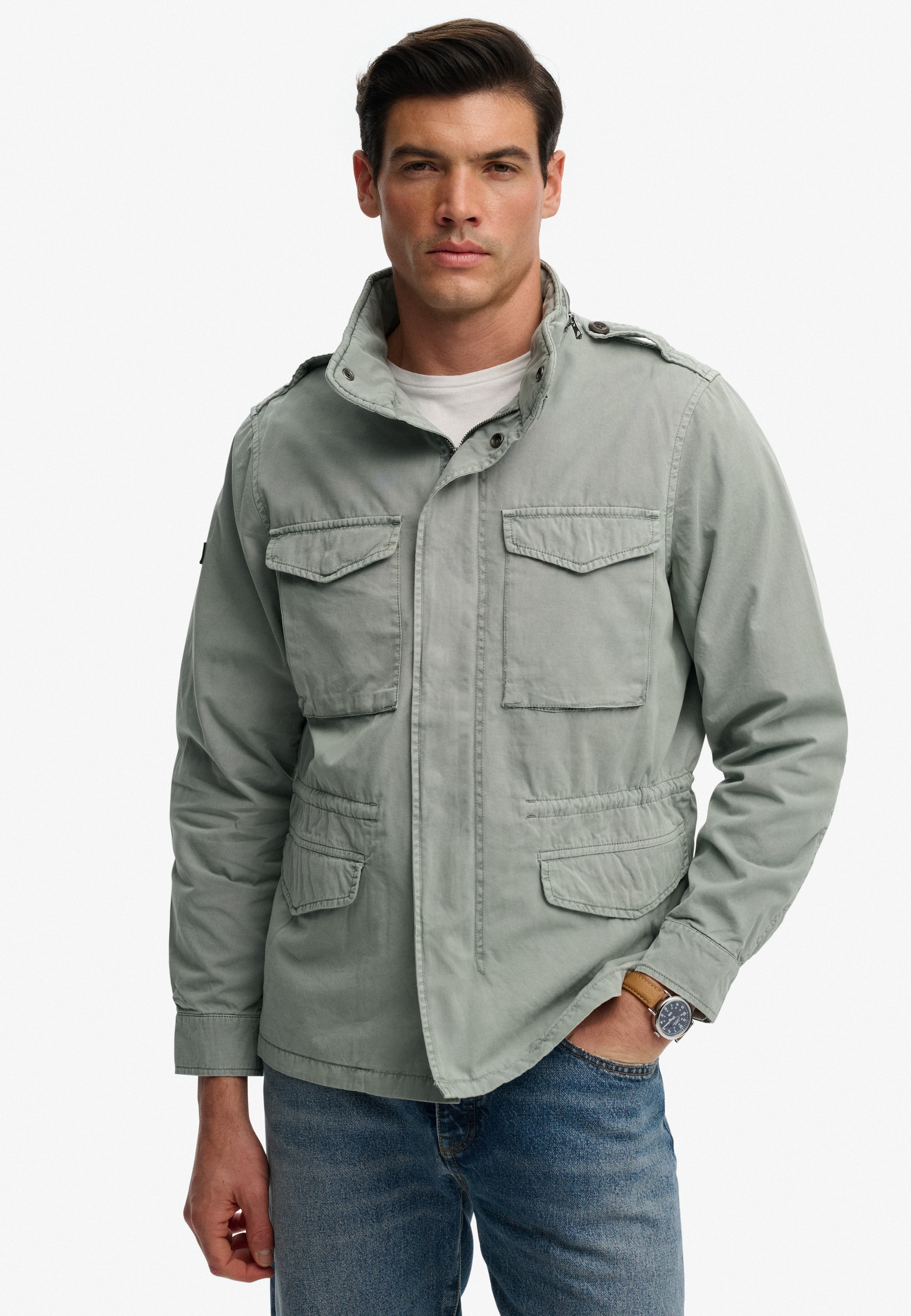 Superdry Parka "COTTON M65 JACKET" ohne Kapuze günstig online kaufen
