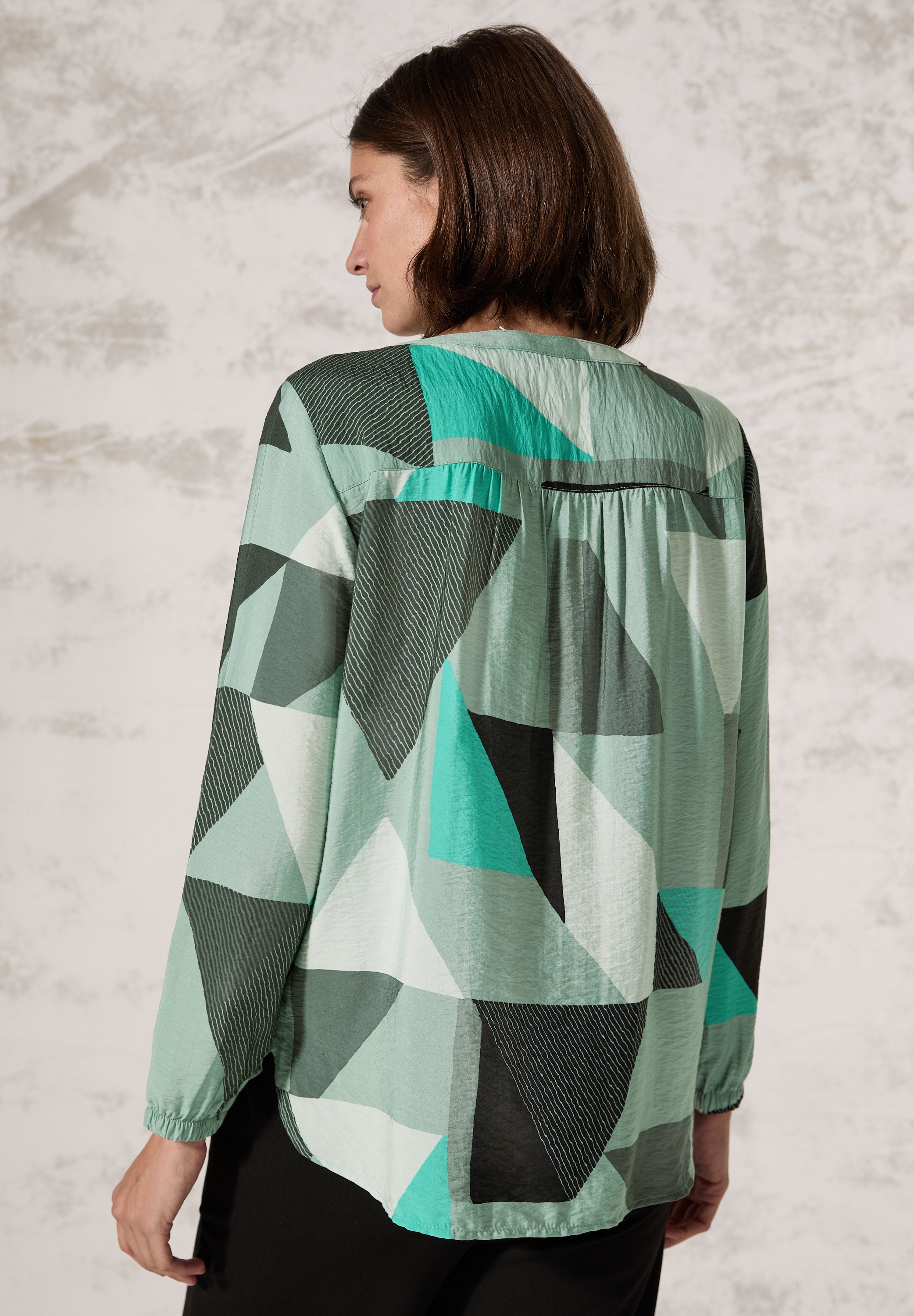 Cecil Langarmbluse aus softer Viskose günstig online kaufen