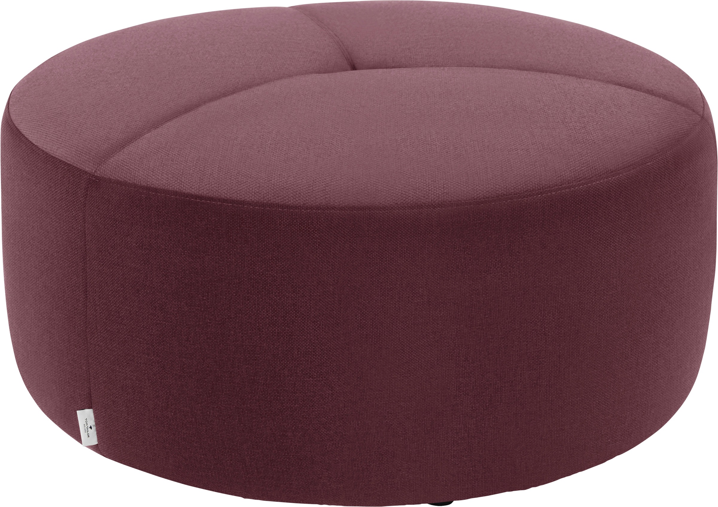 TOM TAILOR Pouf »DROP PURE«, mit Steppung im Sitz, ø 90 cm kaufen