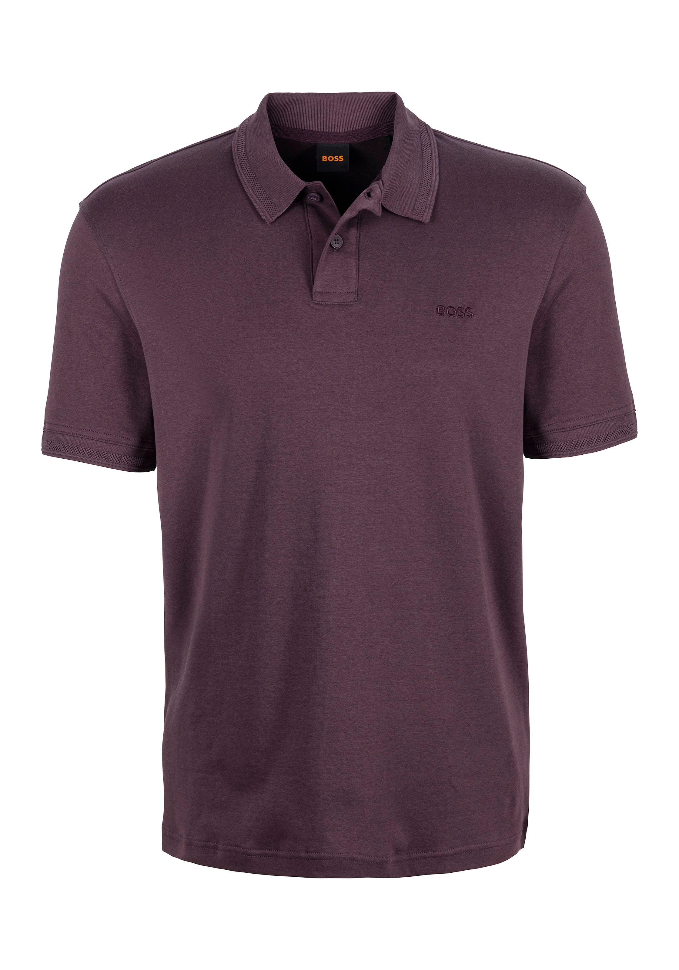 BOSS ORANGE Poloshirt "Pe Interlock", aus Baumwoll-Piqué mit Logo-Print Reg günstig online kaufen