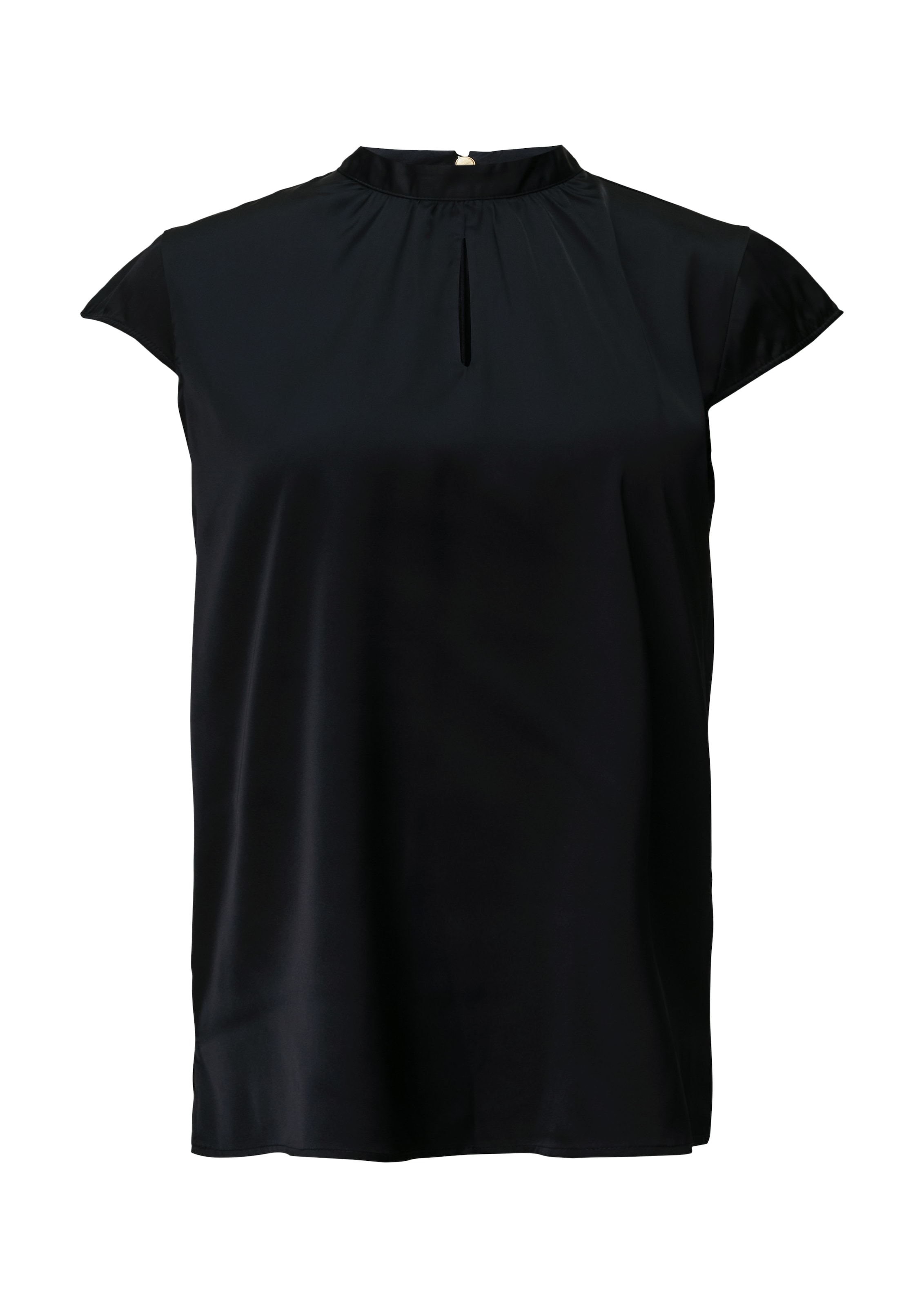 Comma Satinbluse mit Kappärmeln