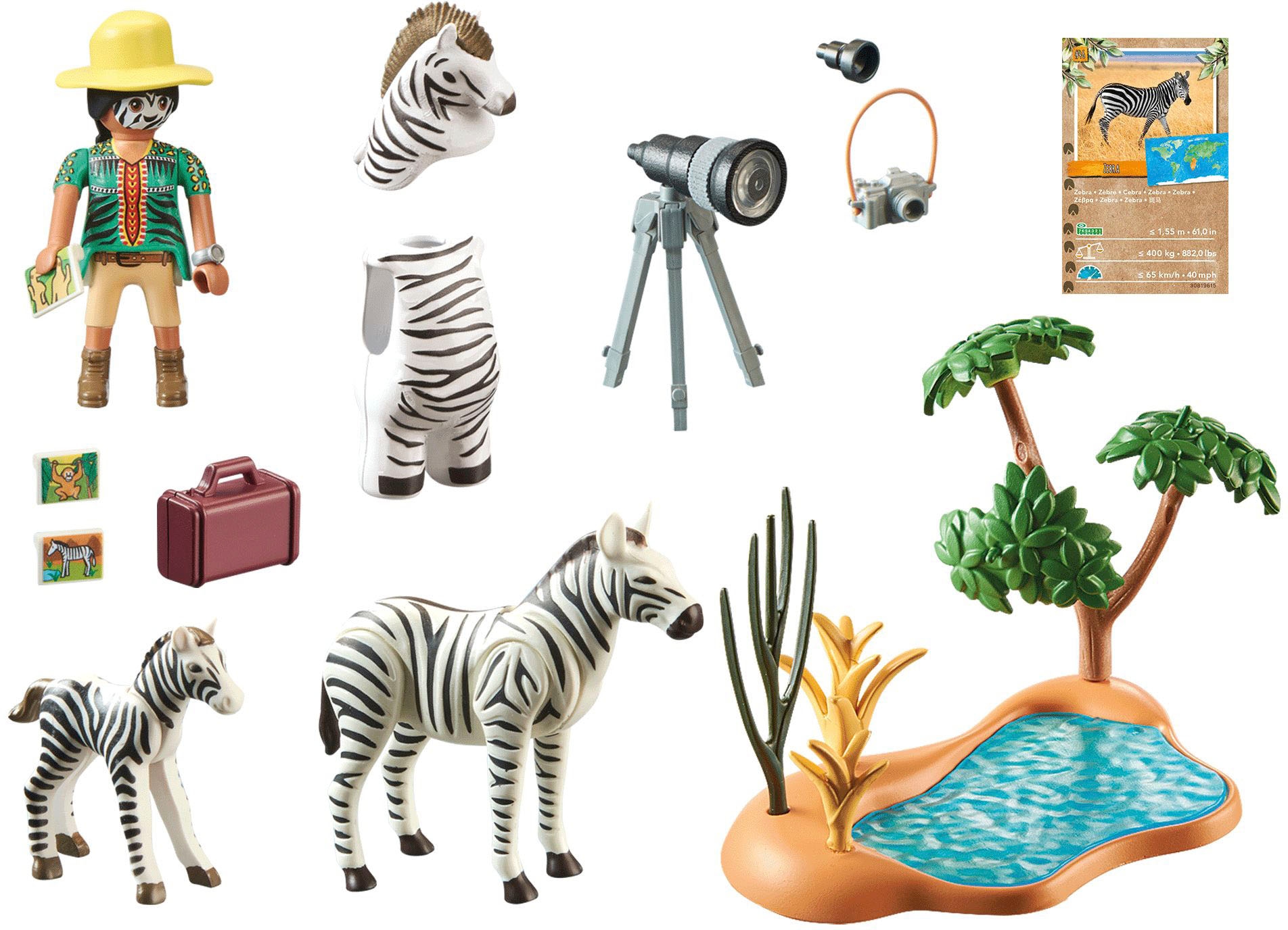 Playmobil® Konstruktions-Spielset »Unterwegs mit der Tierfotografin (71295), Wiltopia« teilweise aus recyceltem Material; Made in Europe