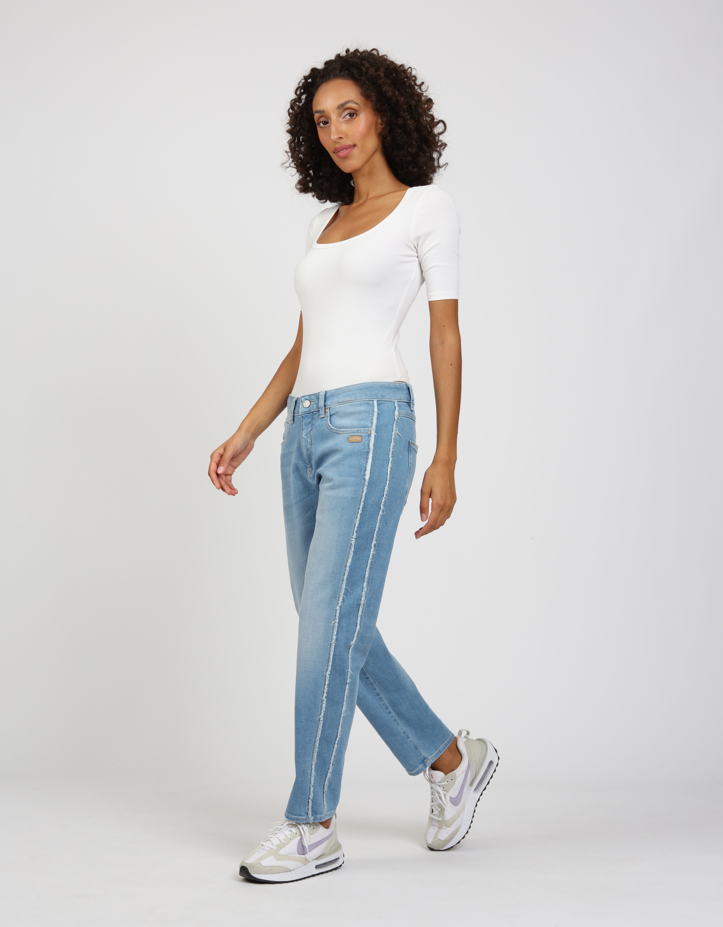 GANG Boyfriend-Jeans "GANG Jeans Boyfriend 94NADIA STRIPE CR." günstig online kaufen