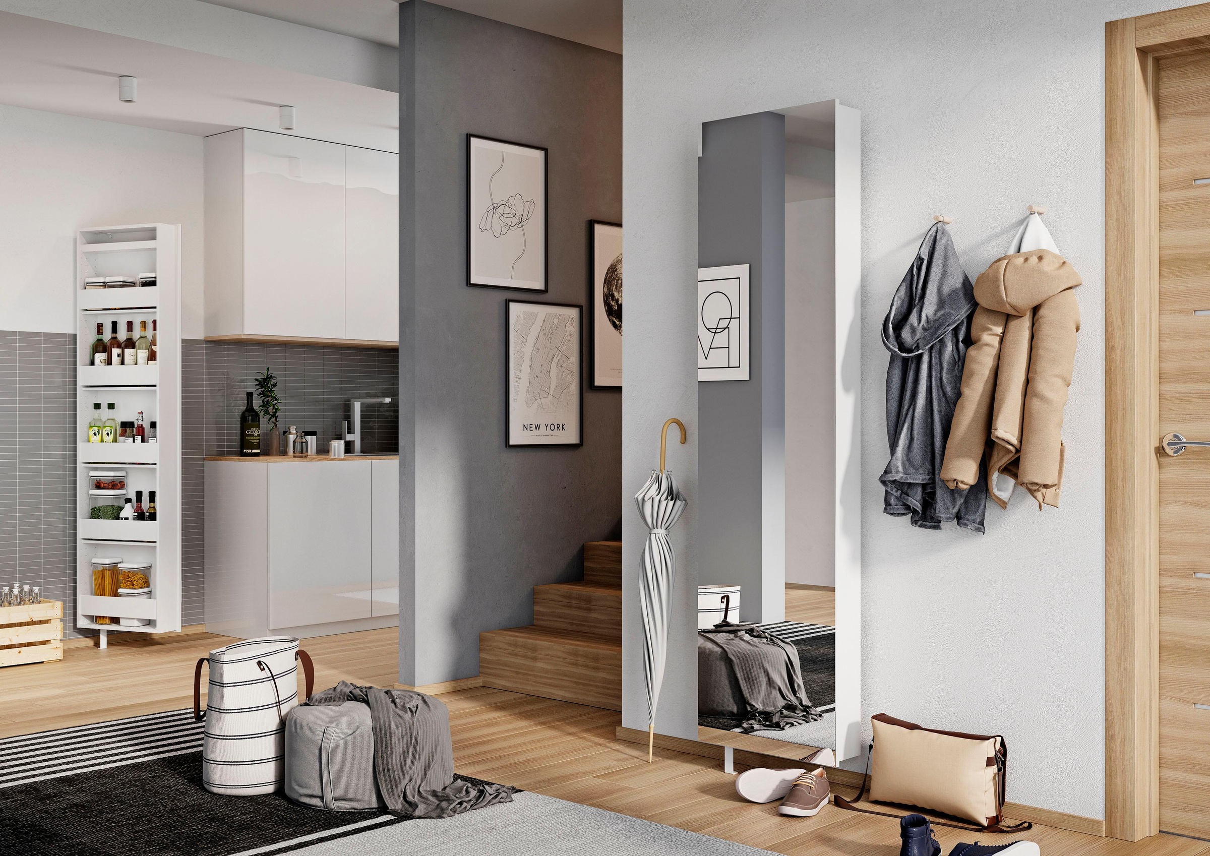 GERMANIA Schuhschrank "1189" 1 Stk. tlg. Drehschrank mit Spiegel günstig online kaufen