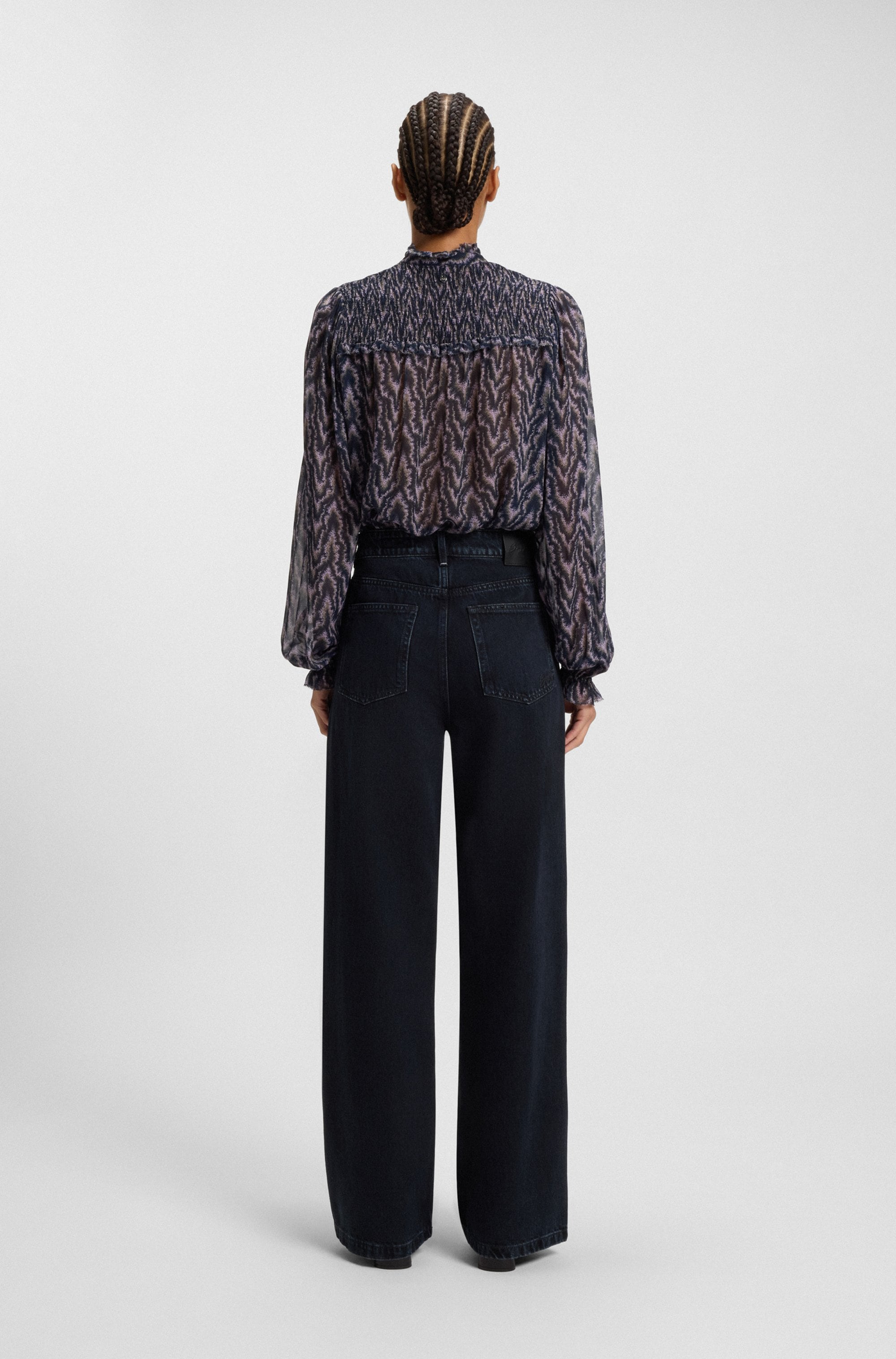 BOSS ORANGE High-waist-Jeans »Marlene High Rise Premium Damenmode«, Wide Leg