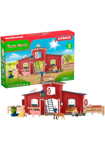 Spielwelt »FARM WORLD, Große Farm rot (42606)«, Made in Europe