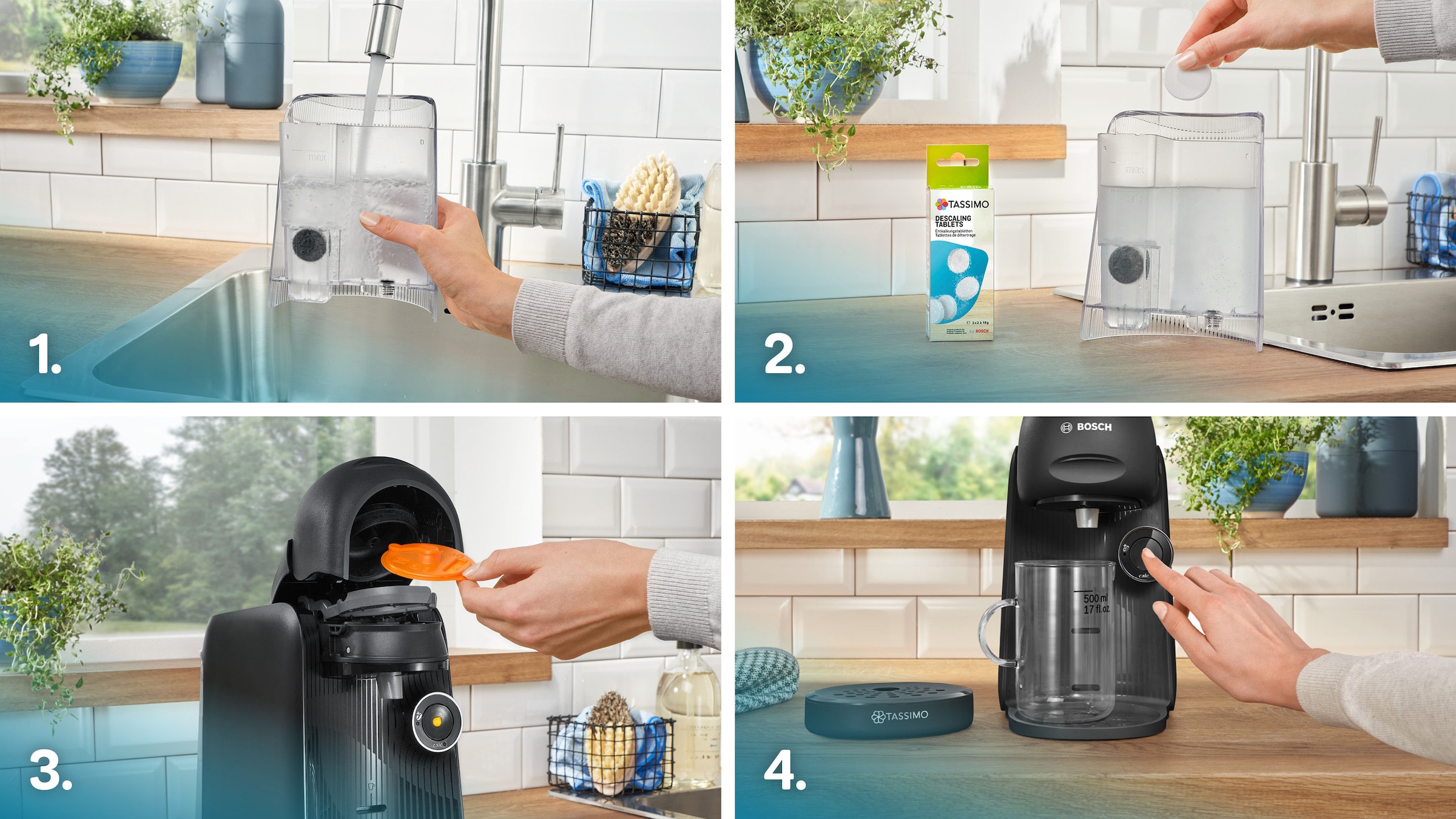 TASSIMO Kapselmaschine »finesse friendly TAS162E, intensiverer Kaffee auf Kopfdruck«, aus Recyclingmaterial, mehr Intensität per Knopfdruck, schwarz