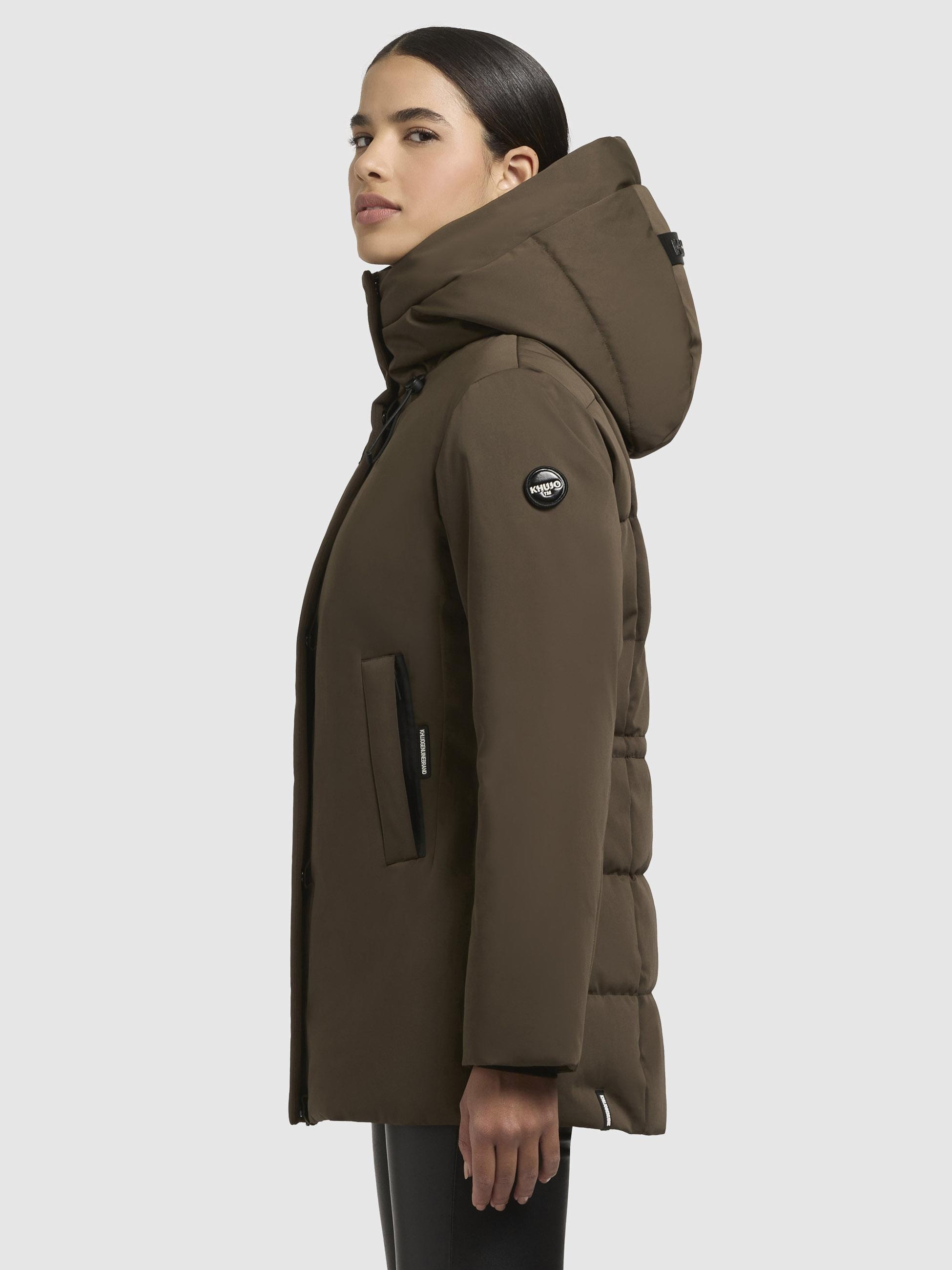 khujo Winterjacke »Palla-YM«, mit Kapuze, Damen Wintermantel mit verstellbarer Kapuze