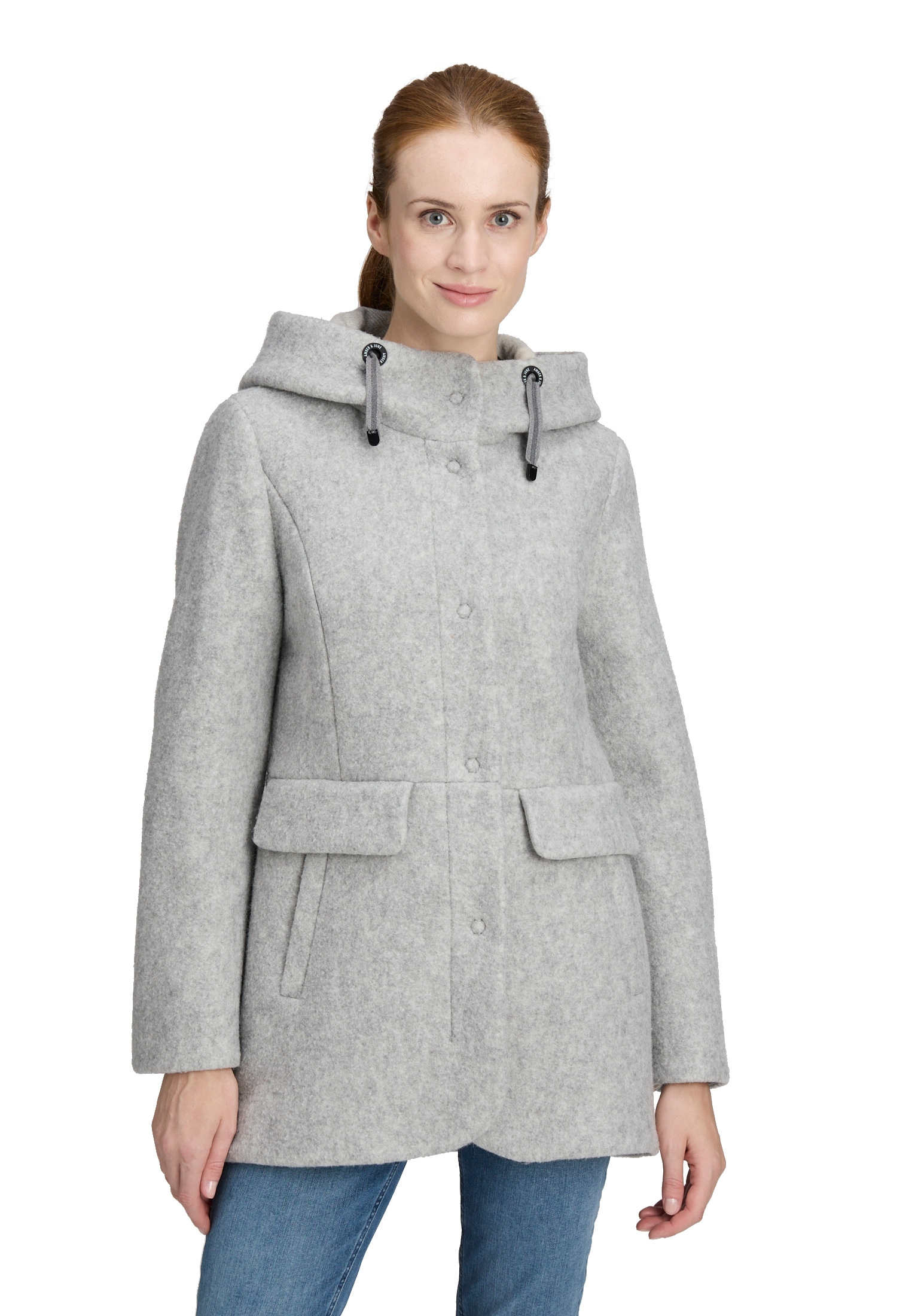 Amber & June Winterjacke "Amber & June Damen Winterjacke mit Kapuze", mit K günstig online kaufen