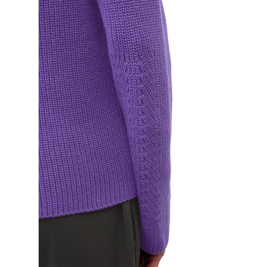 Damenmode Pullover Marc O'Polo Strickpullover »aus reinem Organic Cotton« lila Damenmode Pullover Marc O'Polo Strickpullover »aus reinem Organic Cotton« lila