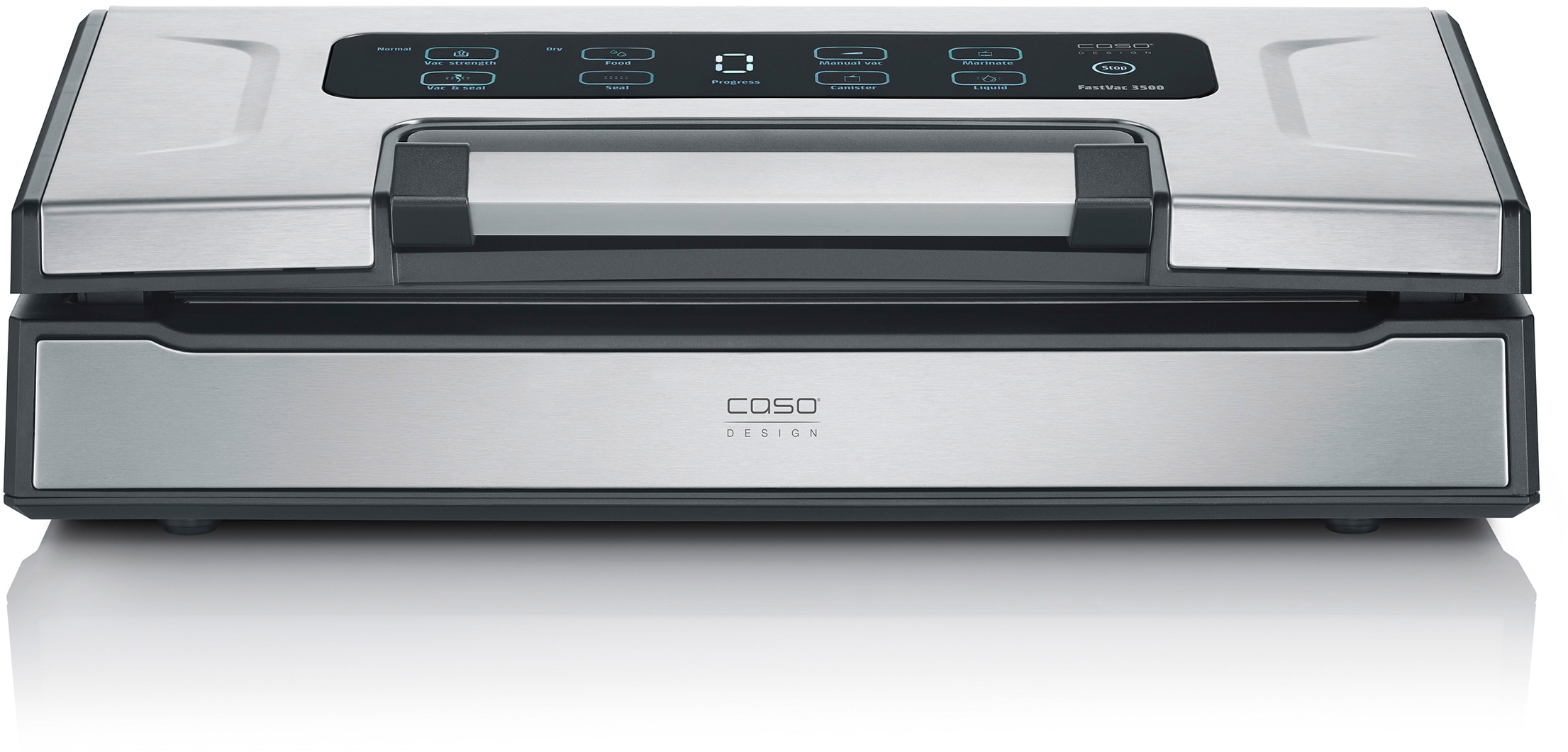 Caso Vakuumierer "1402 FastVac 3500" Rollenbreite 35 cm 180 W doppelte Schweißnaht für ein besonders sicheres Verschließen