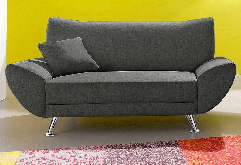 Home affaire 2-Sitzer »Saltare, elegant & komfortabel, toller Designfuß, Breite 174cm, bequem« bequeme Armlehnen
