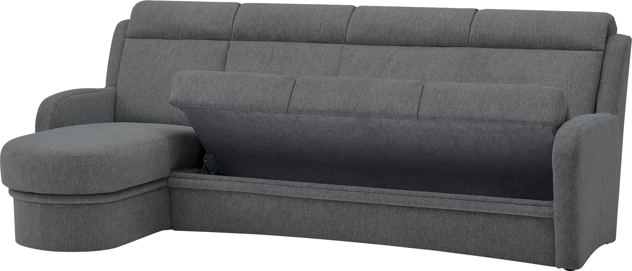 VILLA BECK Ecksofa »Varese L-Form«, (2 St.), Kopfteilverstellung, wahlweise mit Sitzvorzug, in Sitzhöhe 49 cm