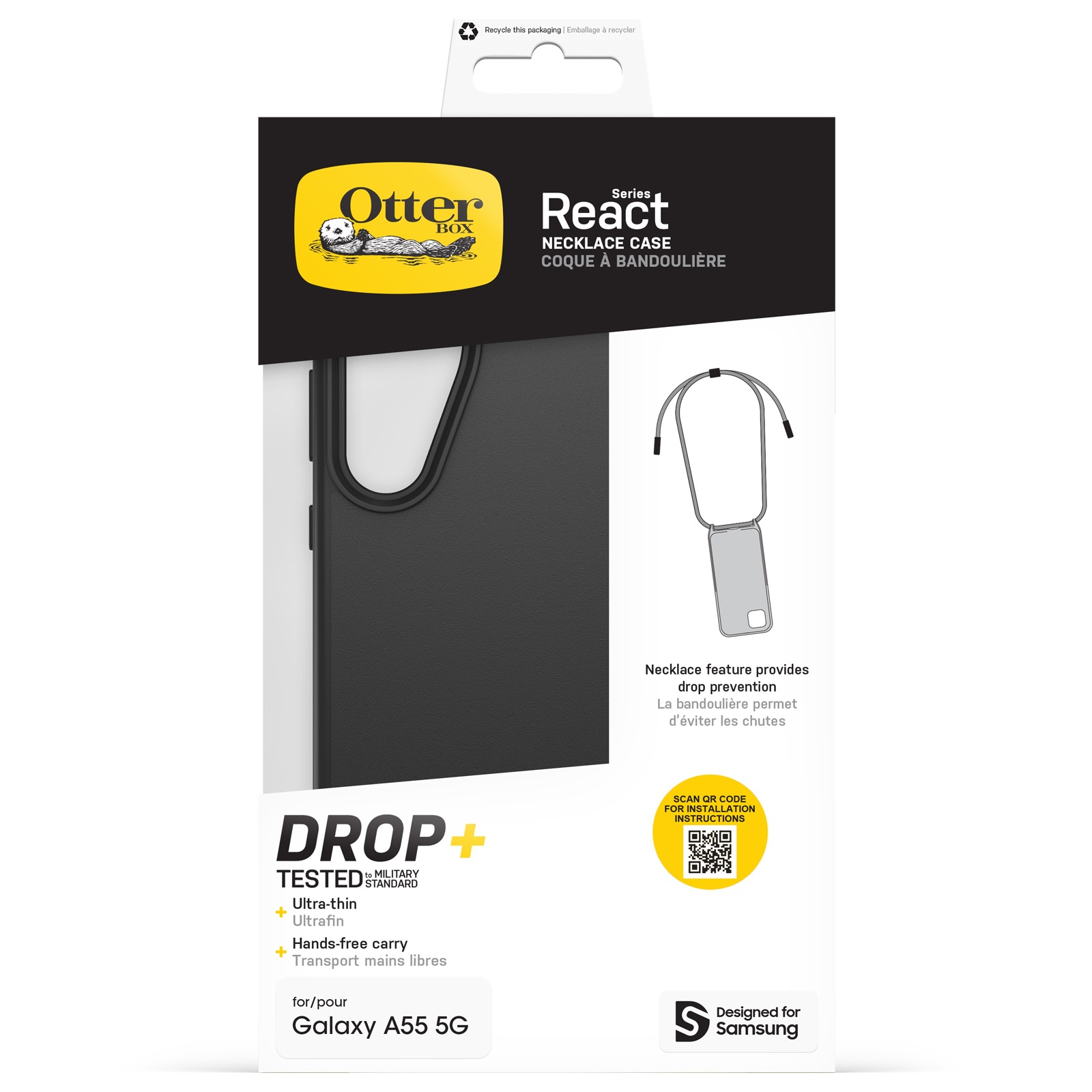 Otterbox Handykette »React Necklace für Samsung Galaxy A55 5G«, Schutzhülle, Cover, Backcover