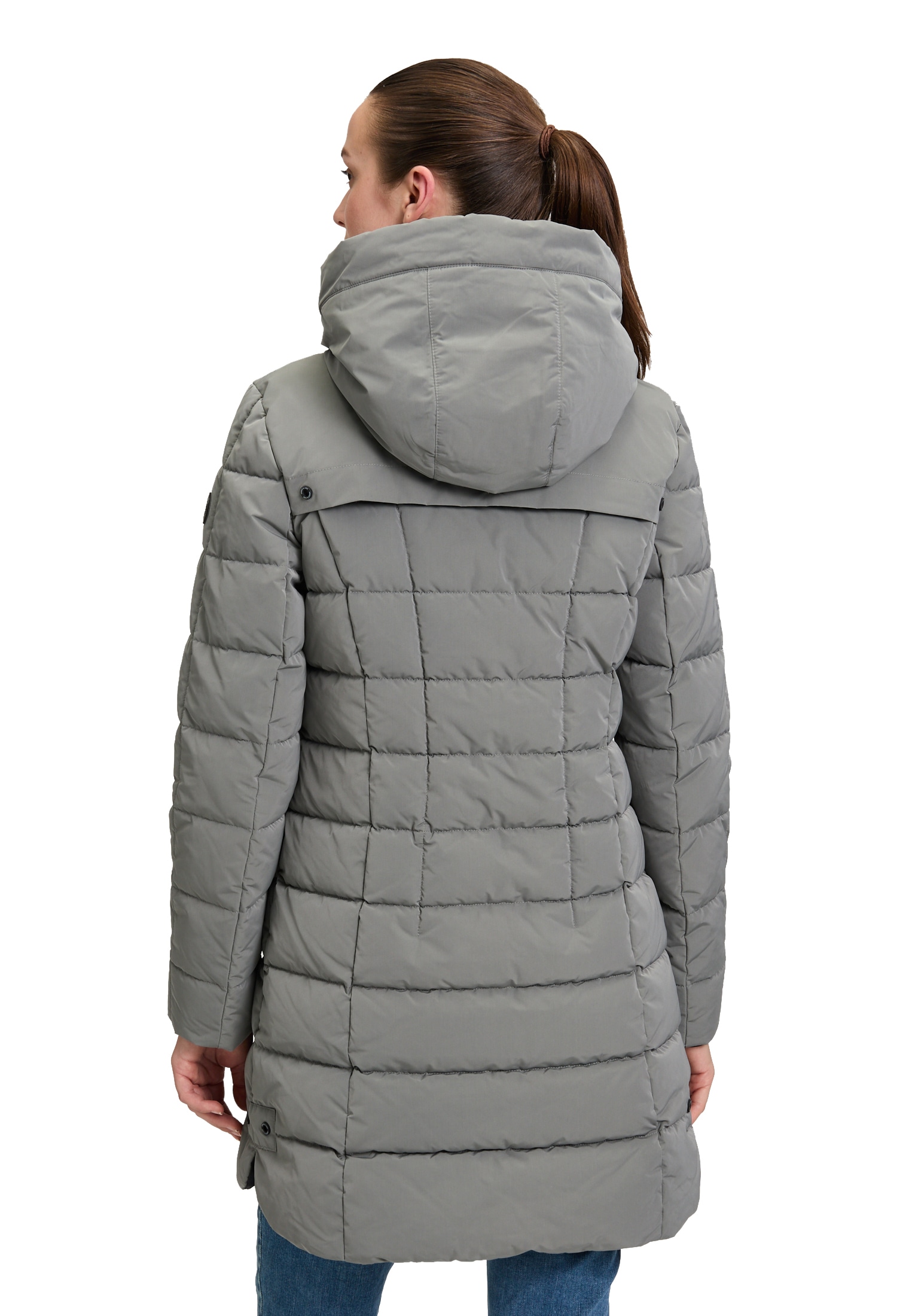 Amber & June Winterjacke »Amber & June Damen Winterjacke mit Kapuze«, mit Kapuze