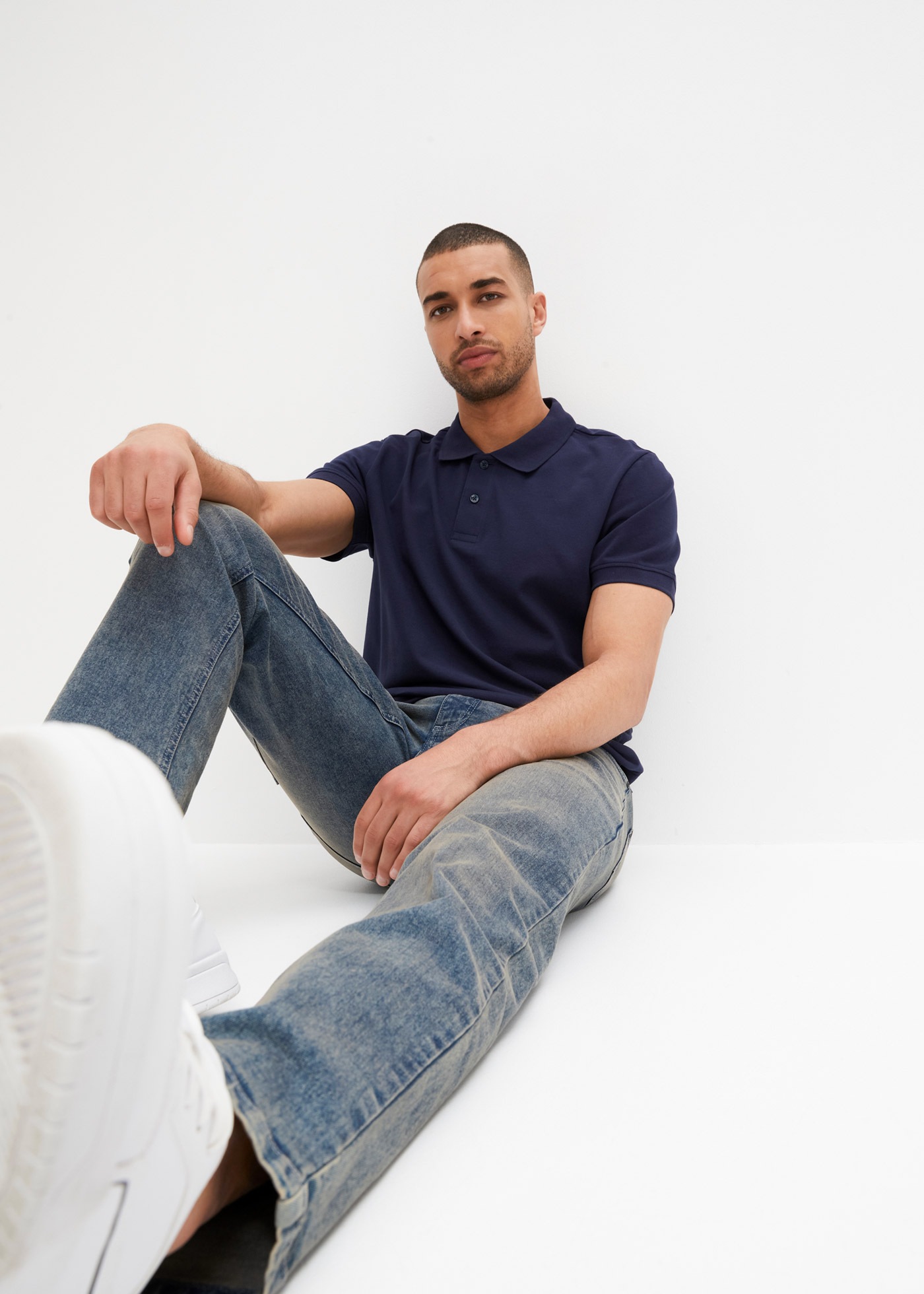 bonprix Poloshirt »Piqué-Poloshirt aus reiner Baumwolle« 1 Regular Fit, Kurzarm, aus hautfreundlicher Baumwolle