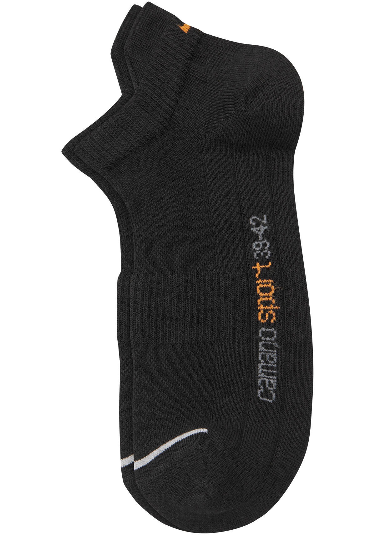 Camano Sneakersocken »function«, (4 Paar), mit Micro-Plüsch an Ferse und Zehen