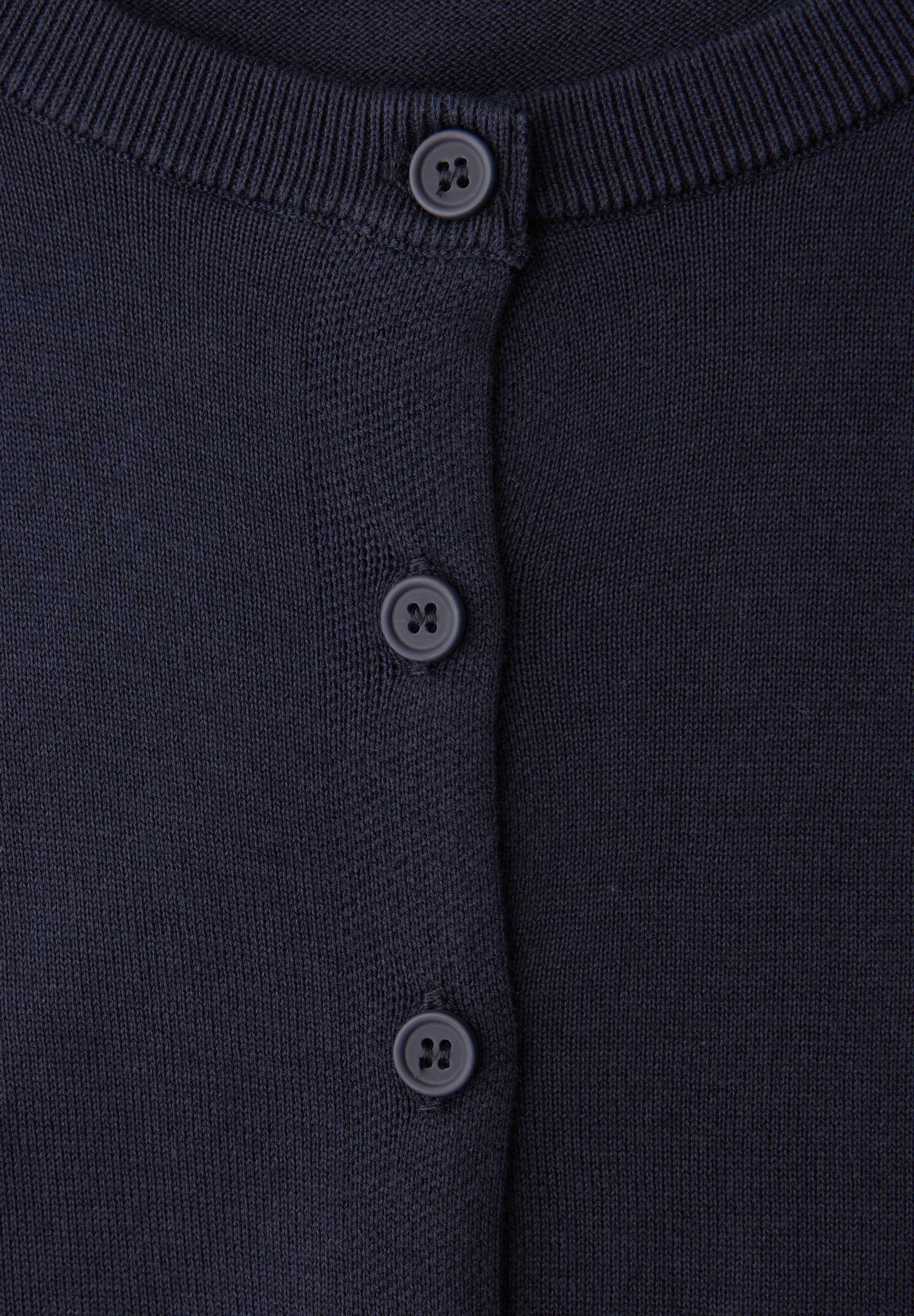 STREET ONE Cardigan Kurzarm-Cardigan mit Rundhals