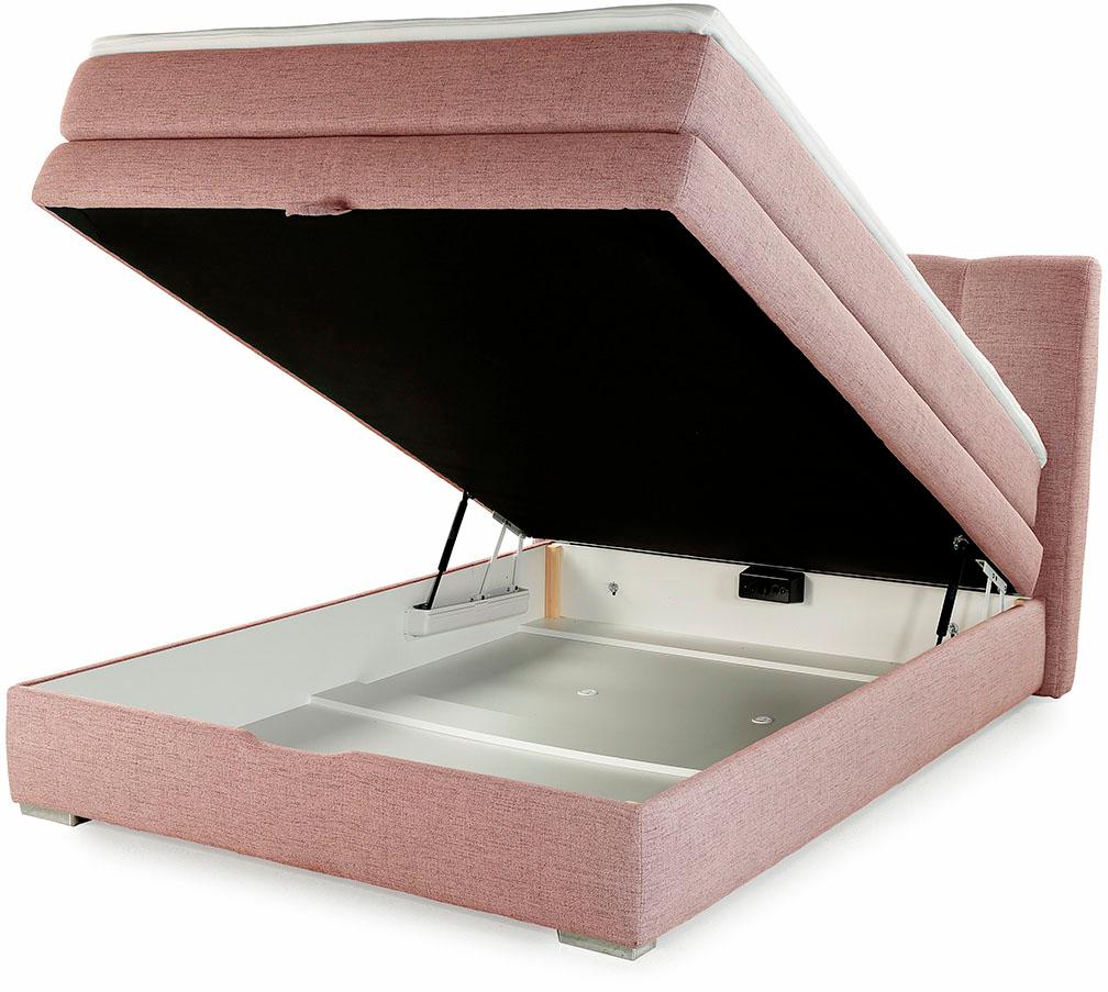 Thumbnail - Jockenhöfer Gruppe Boxspringbett "Amelie" mit Bettkasten und Topper, erhältlich in 120 & 140cm Breite