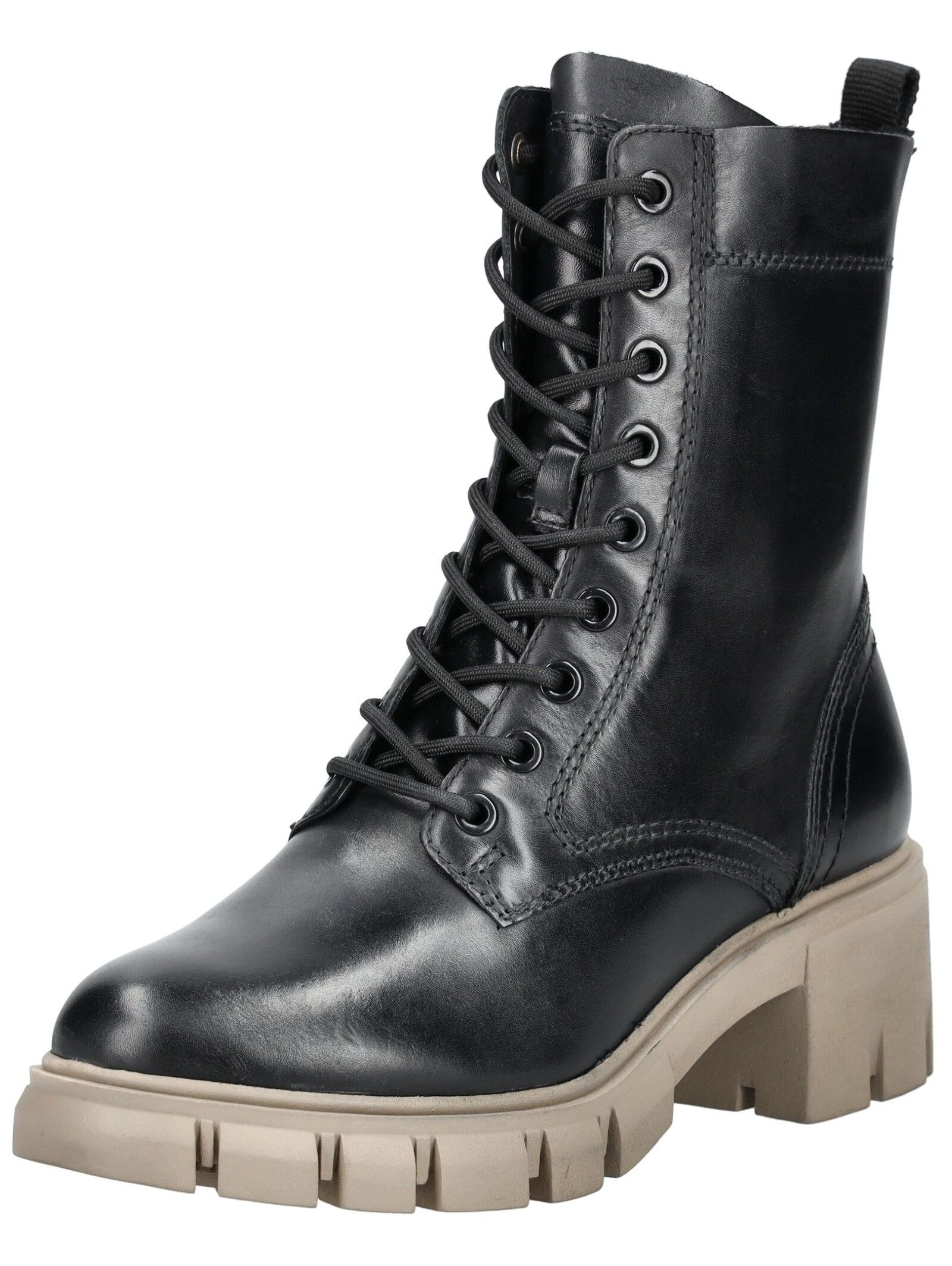Tamaris Schnürstiefelette "Tamaris Stiefelette Leder/Textil" günstig online kaufen