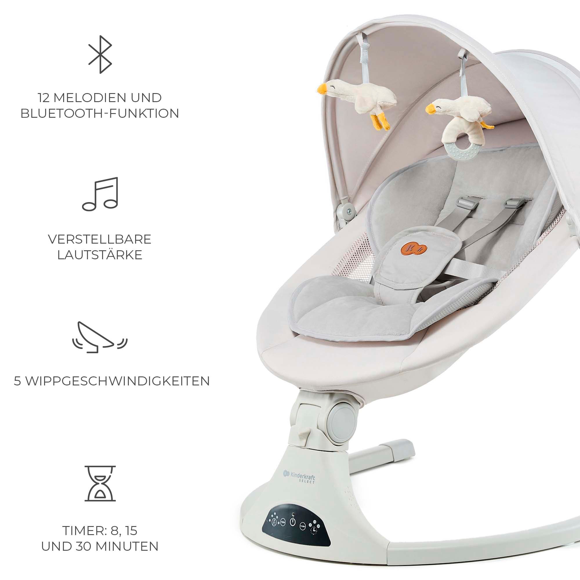 Kinderkraft Babywippe »TULSY« mit Soundeffekt