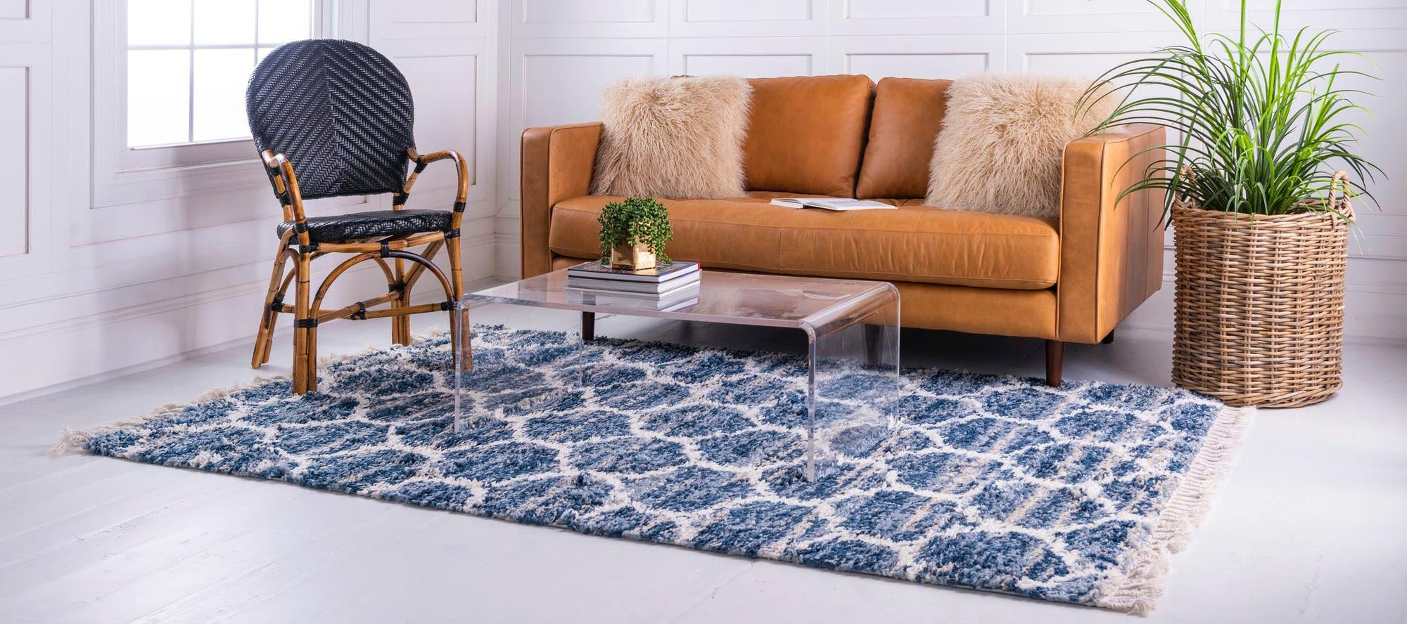 Myflair Möbel & Accessoires Hochflor-Teppich »Top Shag Lagerräumung«, rechteckig, 32 mm Höhe, gewebt, melierte Optik, weich & kuschelig, mit Fransen