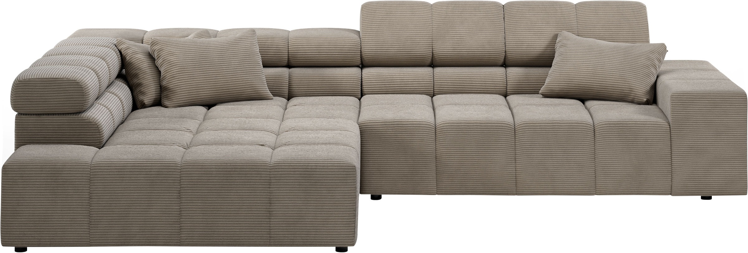 INOSIGN Ecksofa "Ancona incl. Kopfteilverstellung, Breite 319cm, L-Form", w günstig online kaufen
