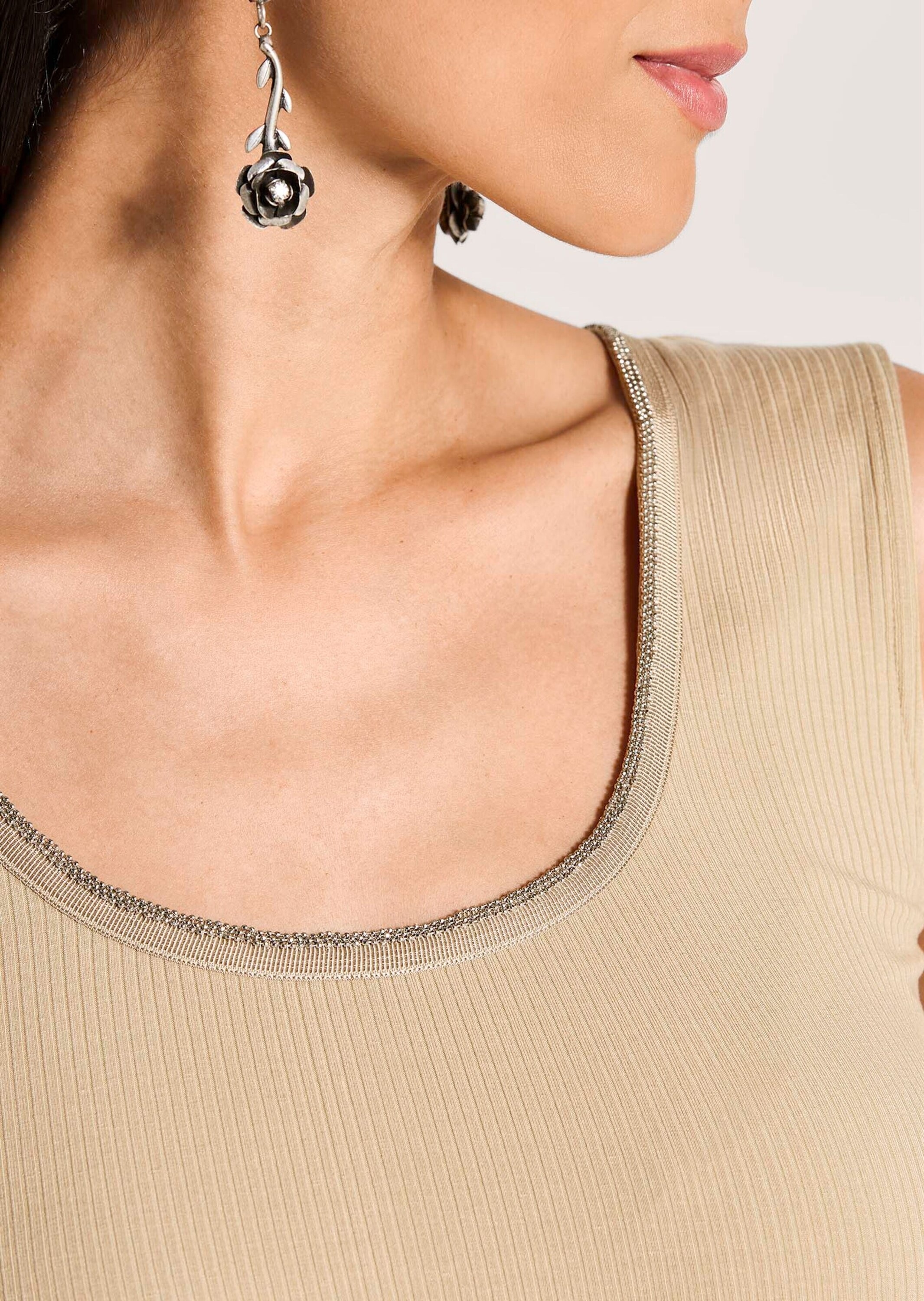 MADELEINE Trägertop »Trägertop Komfortables Top mit Kettendetail«