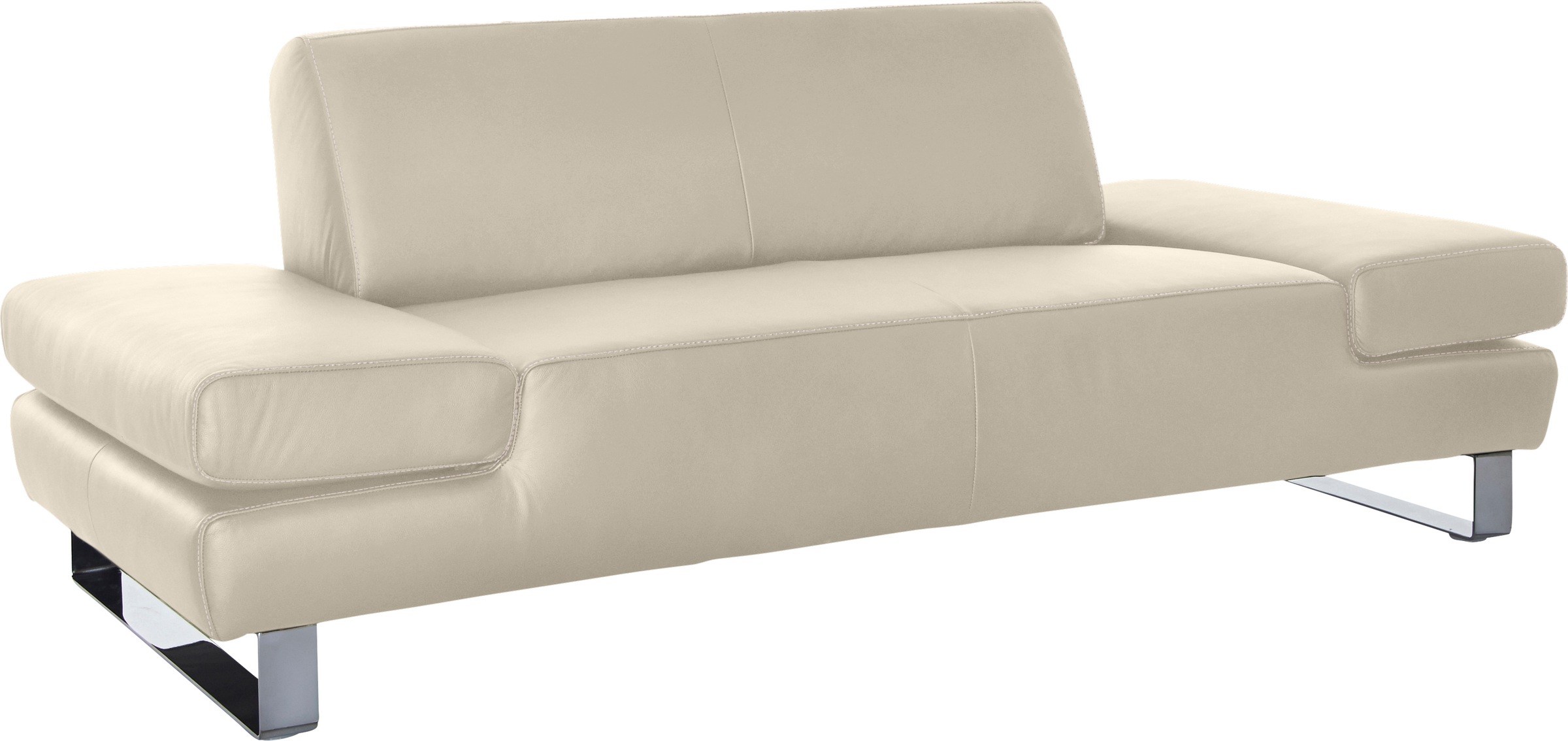W.SCHILLIG 2-Sitzer »taboo Designsofa mit hohem Sitzkomfort«, mit Übertiefe, inklusive Armlehnenverstellung, mit Kontrastnaht