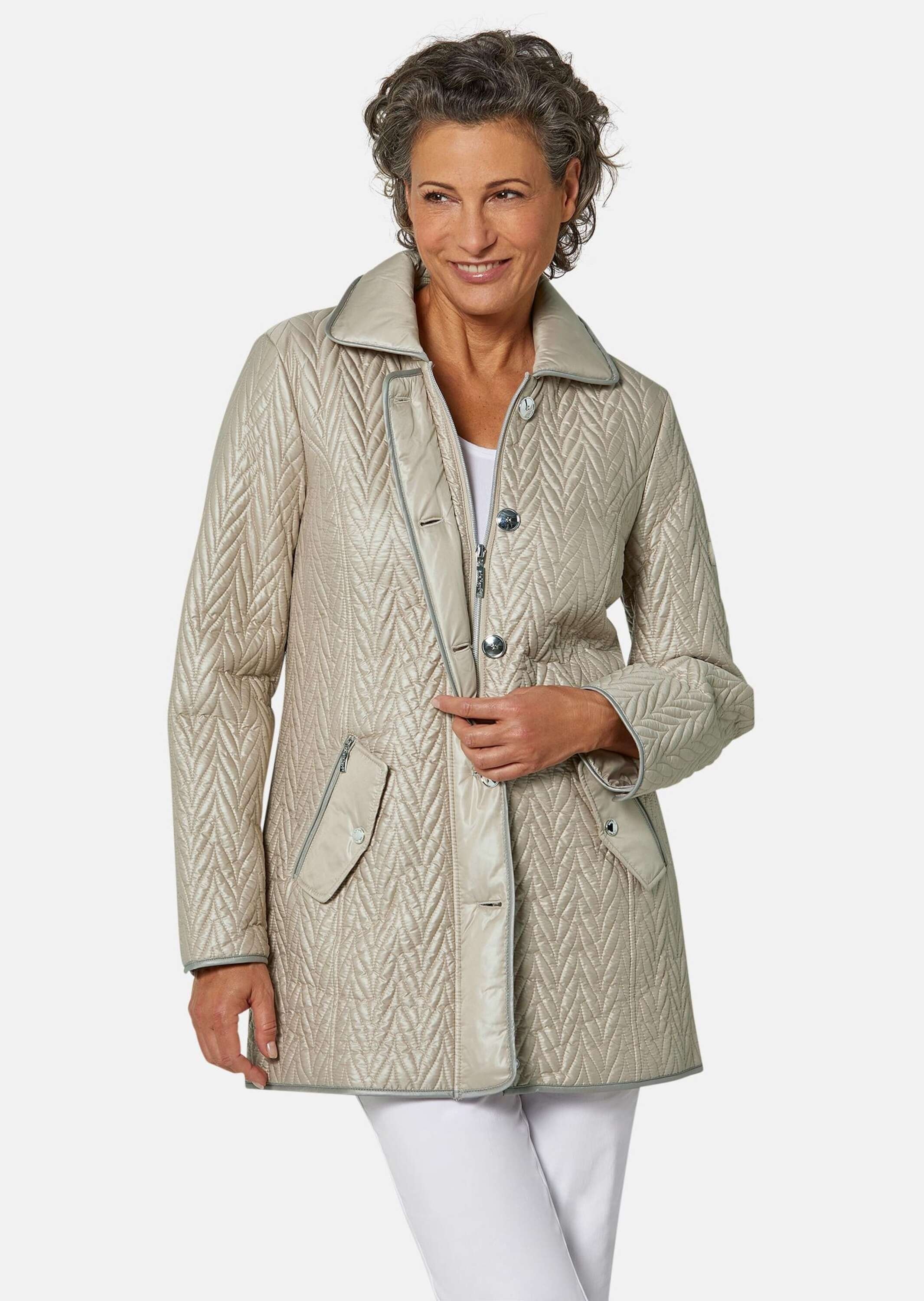 GOLDNER Steppjacke "Longjacke mit außergewöhnlicher Steppung" Ohne günstig online kaufen