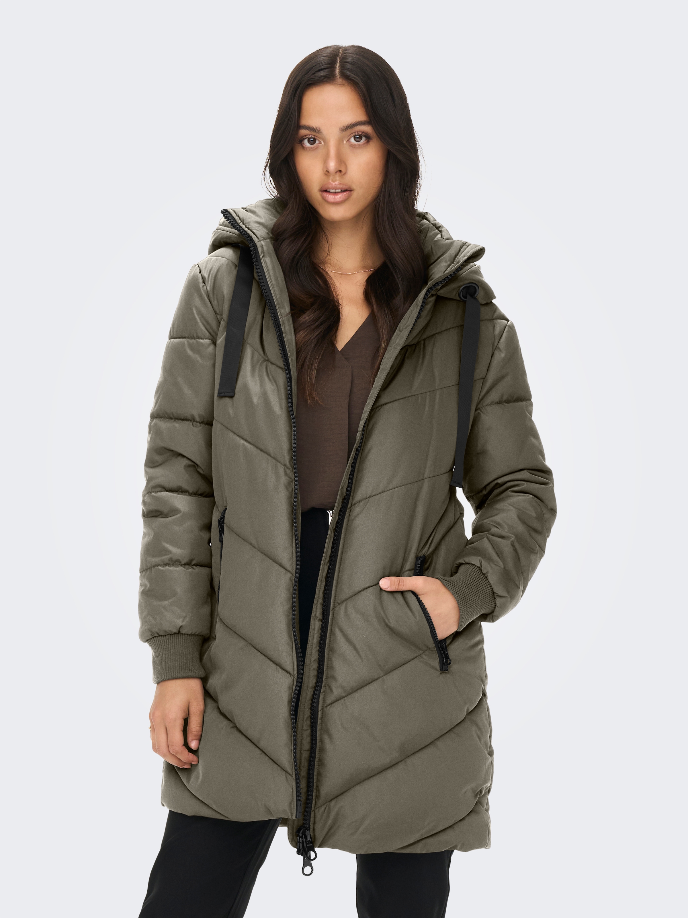 JDY Steppmantel "JDYSKYLAR LIFE HOOD JACKET OTW NOOS" günstig online kaufen