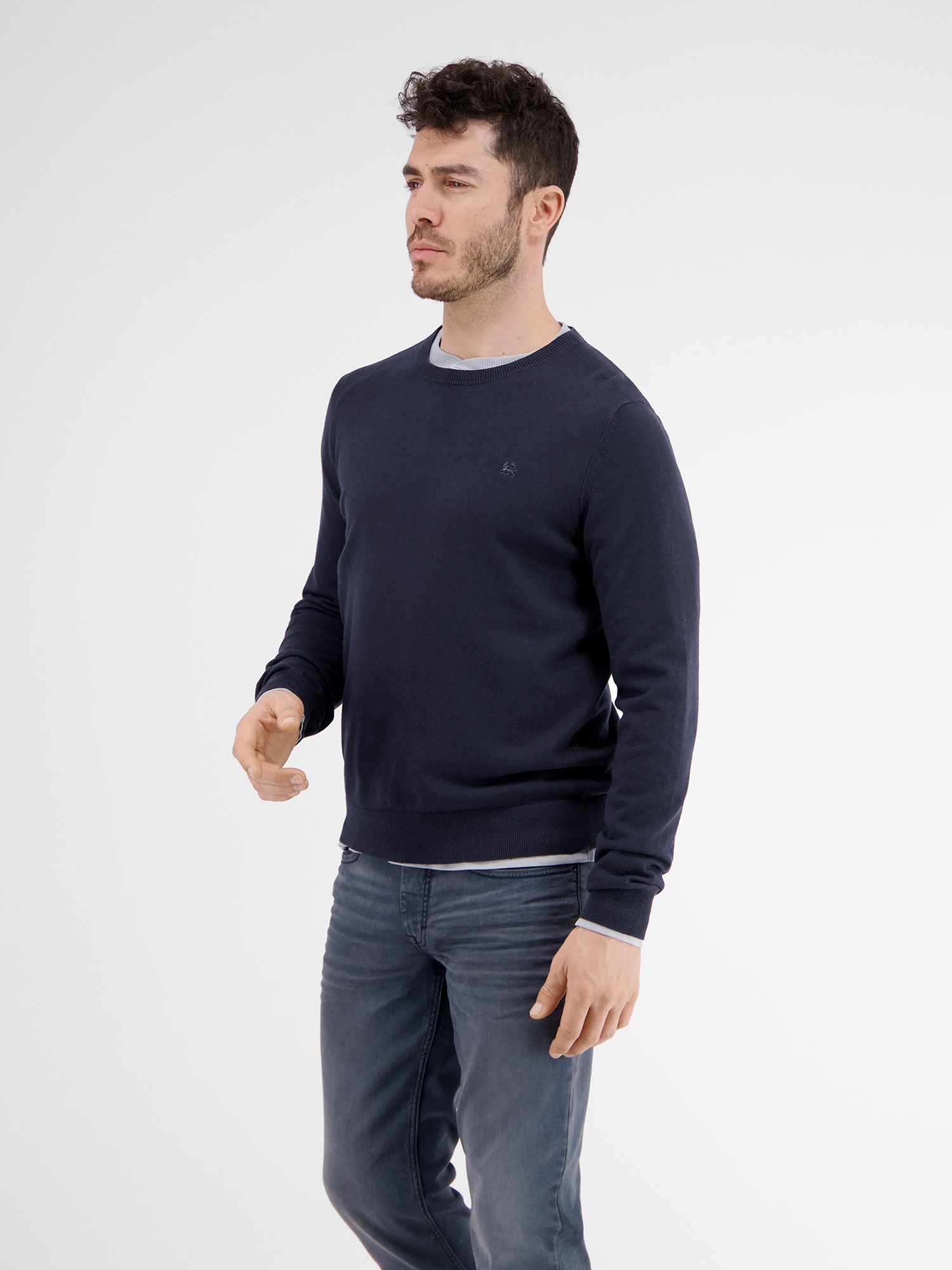 Thumbnail - LERROS Strickpullover "LERROS Lässiger Flachstrickpullover"