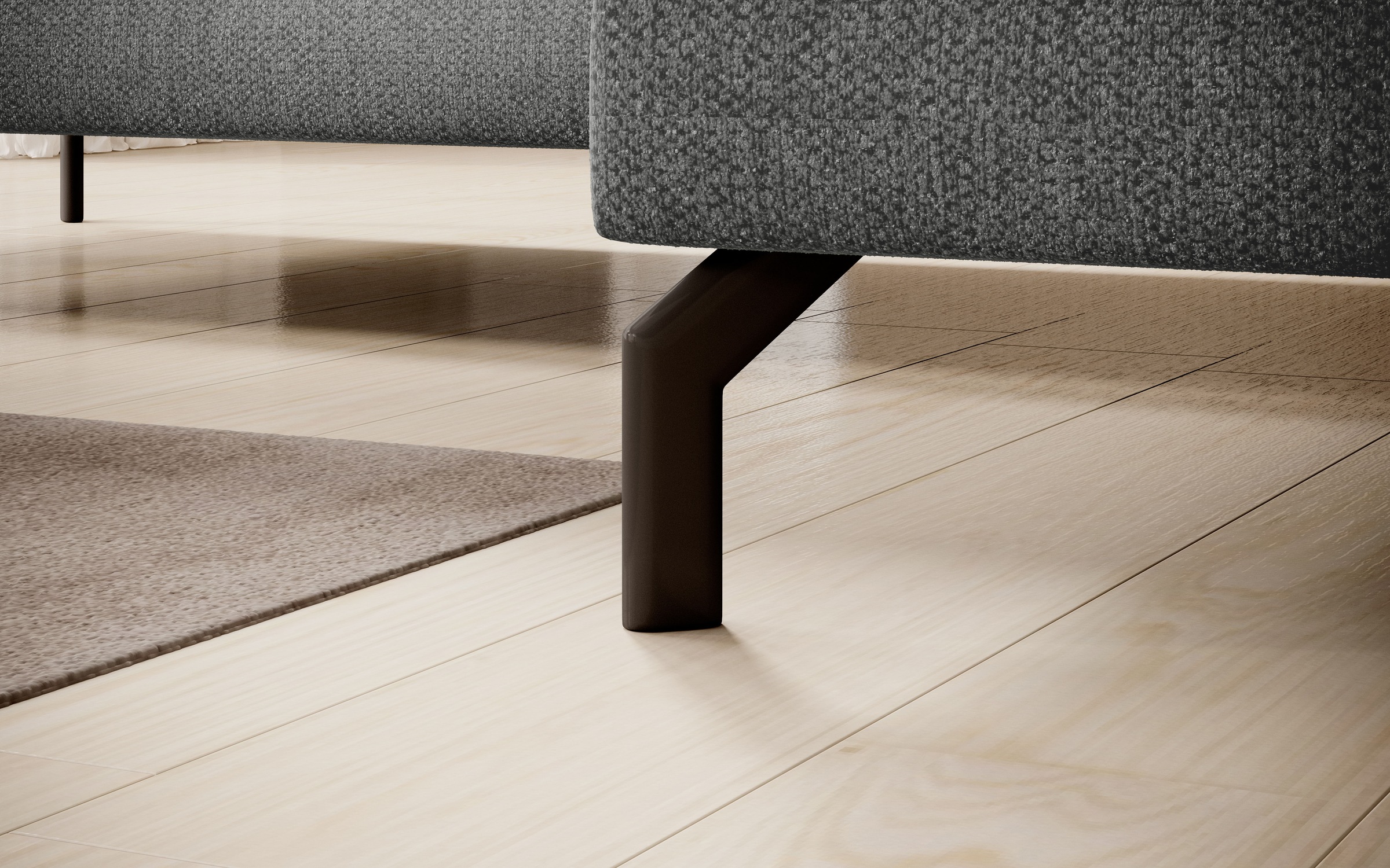 INOSIGN Ecksofa »Cross, mit softem Sitz, L-Form, wendbare Zierkissen, Breite 284 cm«, Couch mit vielen Kissen, stylische Kreuznaht, elegante Metallfüße