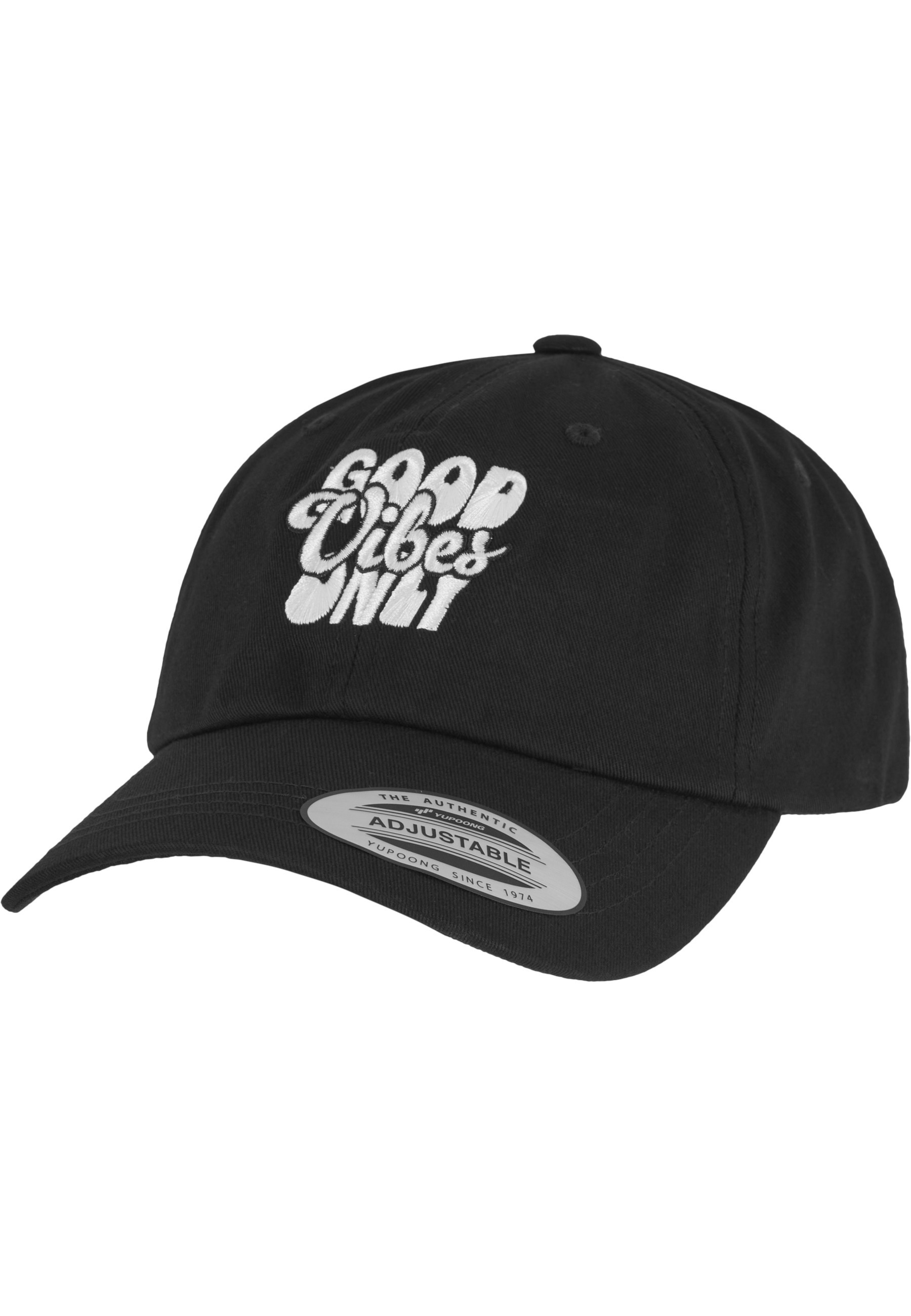 Thumbnail - MisterTee Snapback Cap "MisterTee Good Vibes Only Low Profile Cotton Twill"