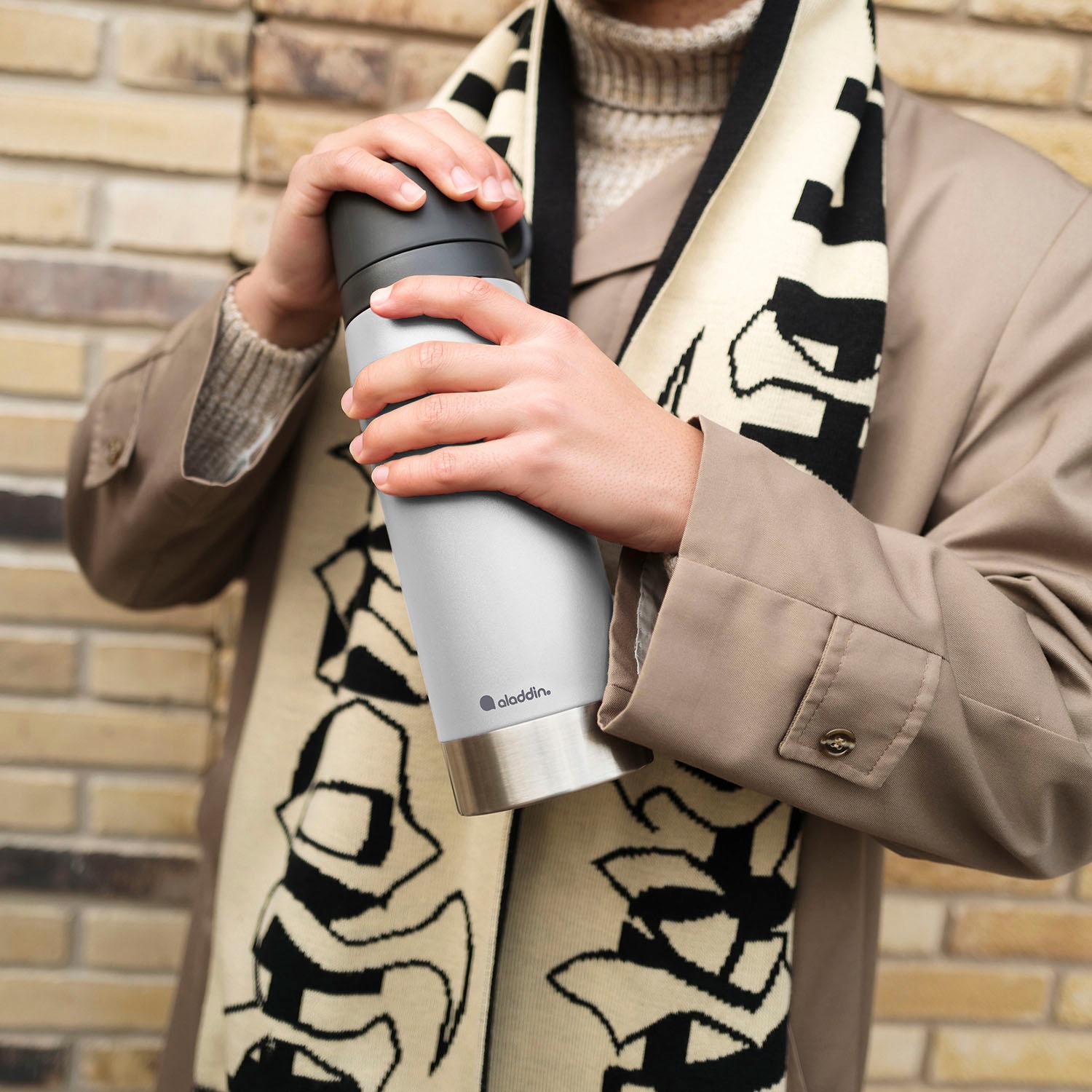 aladdin Thermoflasche »CitzPark Thermavac«, Edelstahl, 1.1 Liter