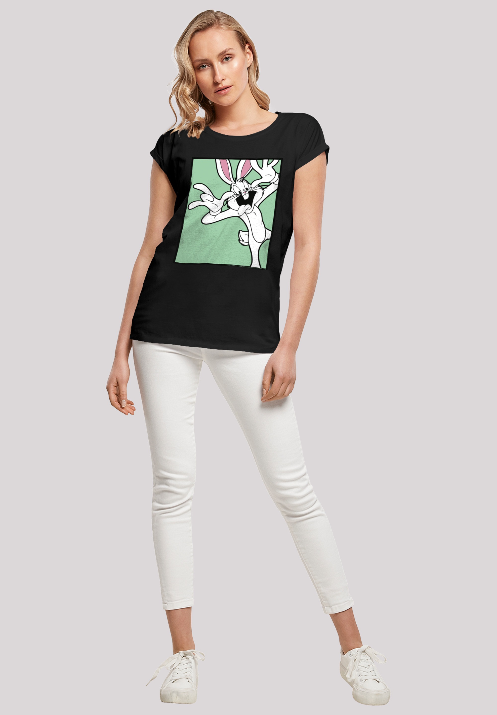 | BAUR Face«, Funny T-Shirt Black F4NT4STIC Bugs Print Tunes Bunny Friday »Looney