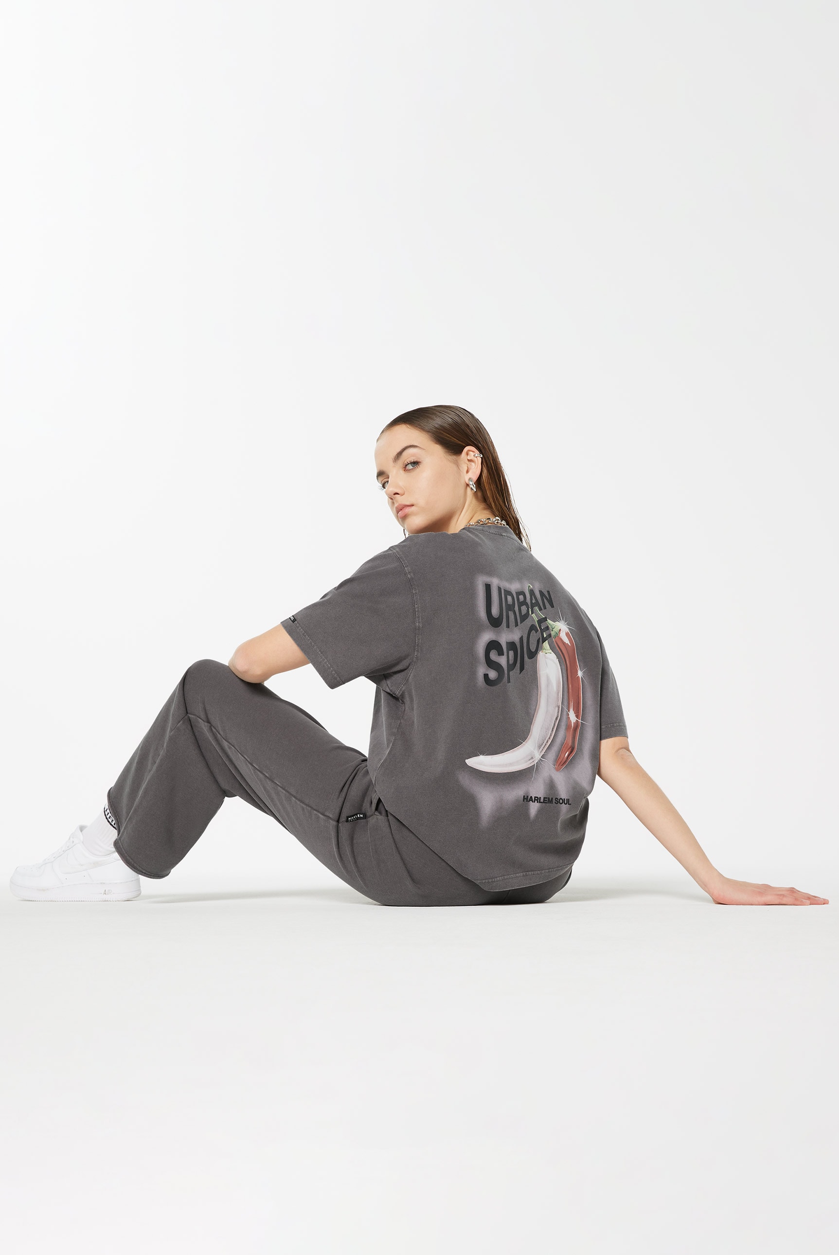 Harlem Soul Rundhalsshirt, aus Baumwolle