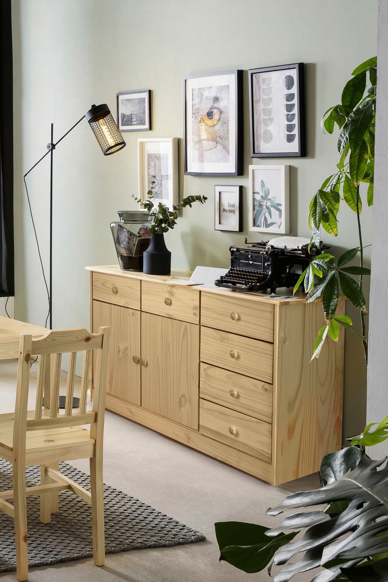 Home affaire Kommode, (1 St.), gefertigt aus massivem Kiefernholz