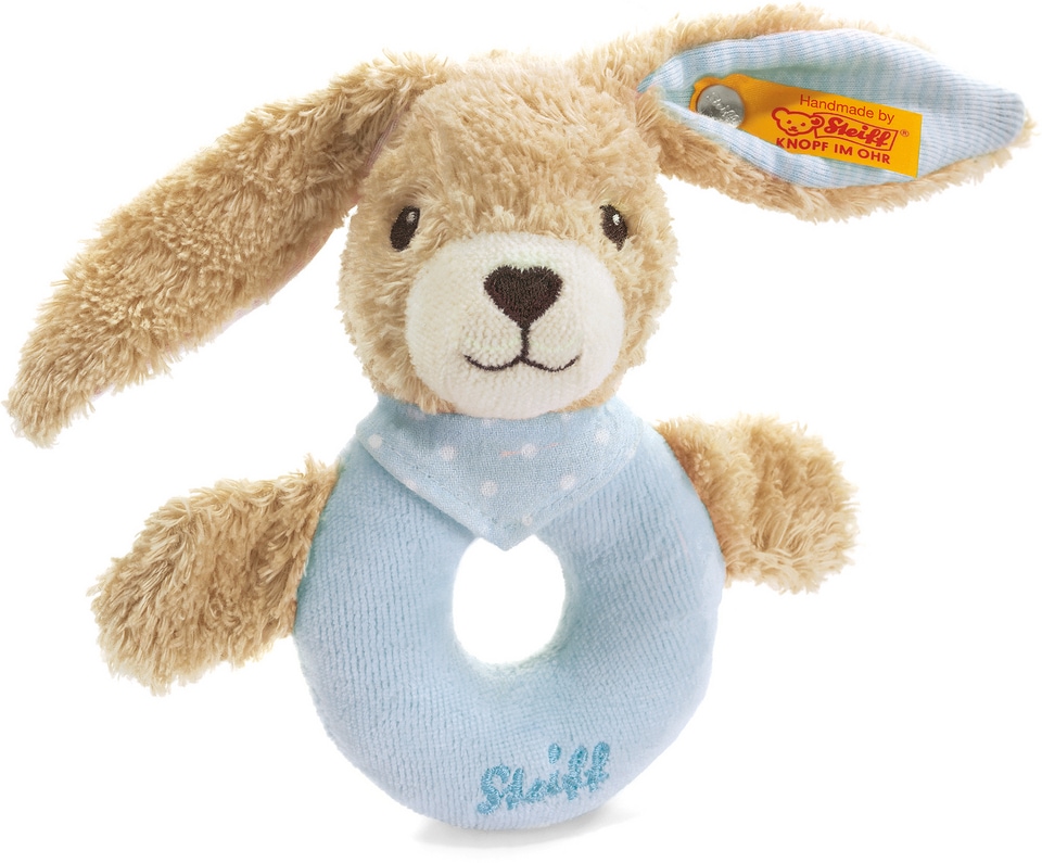 Steiff Greifling »Hoppel Hase blau«, (1 tlg.)